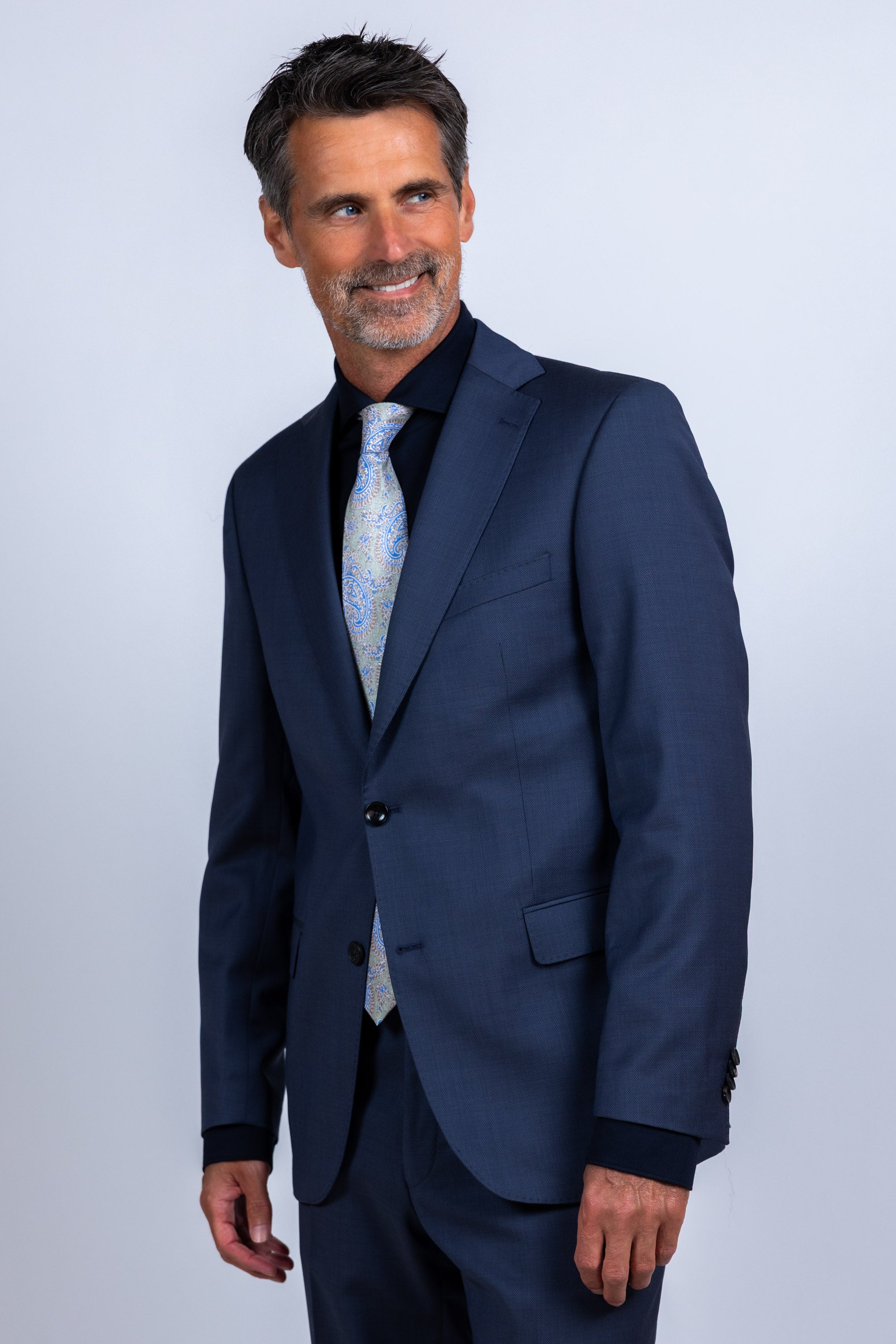 Colbert met knopen - French blue