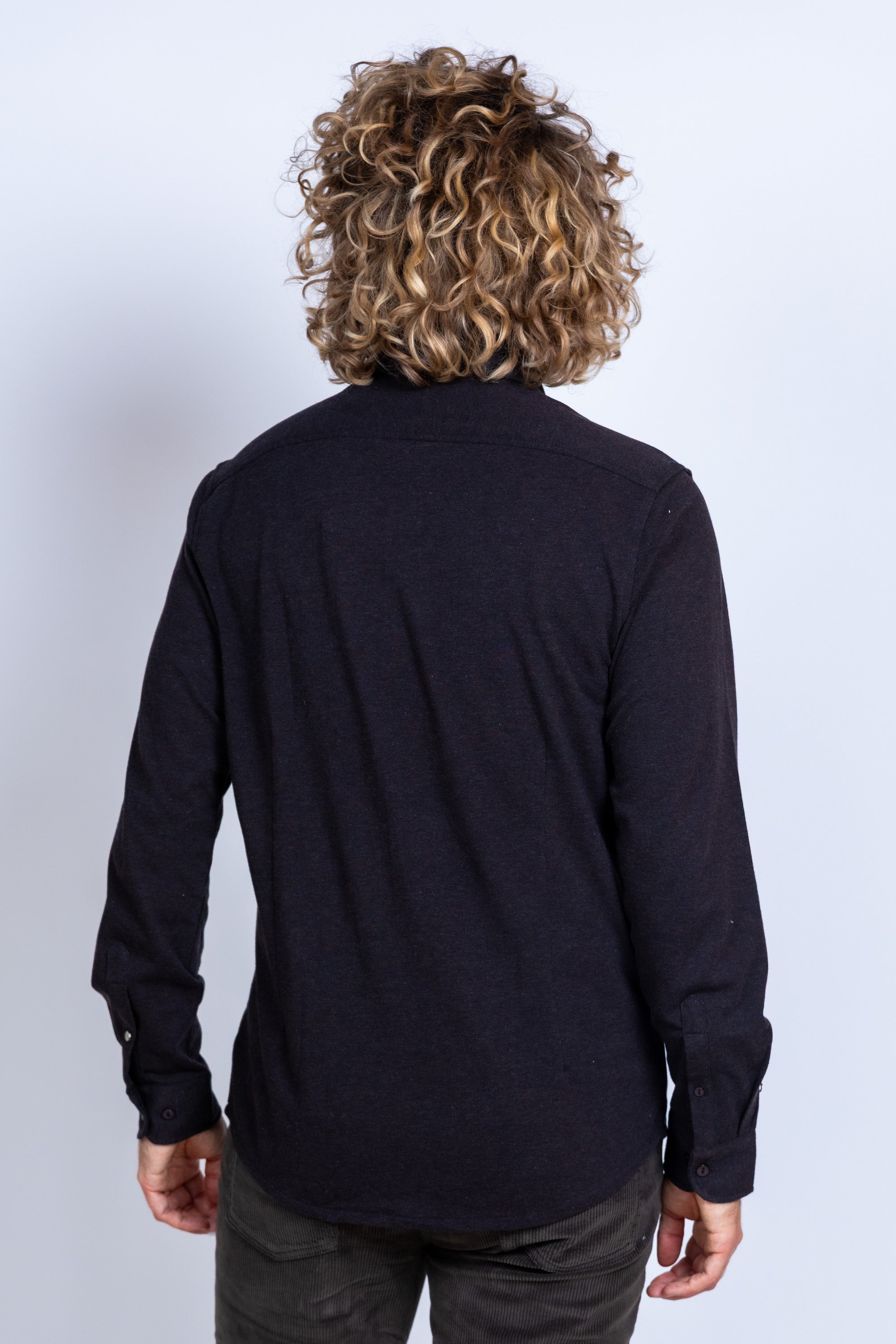 Shirt met knopen - Bruin