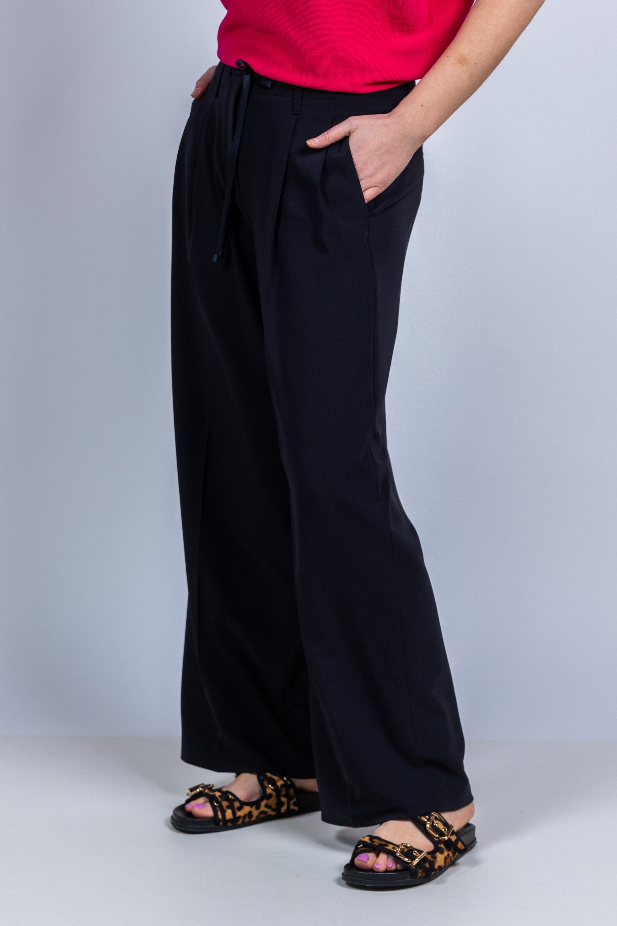 Wijde broek - Marine