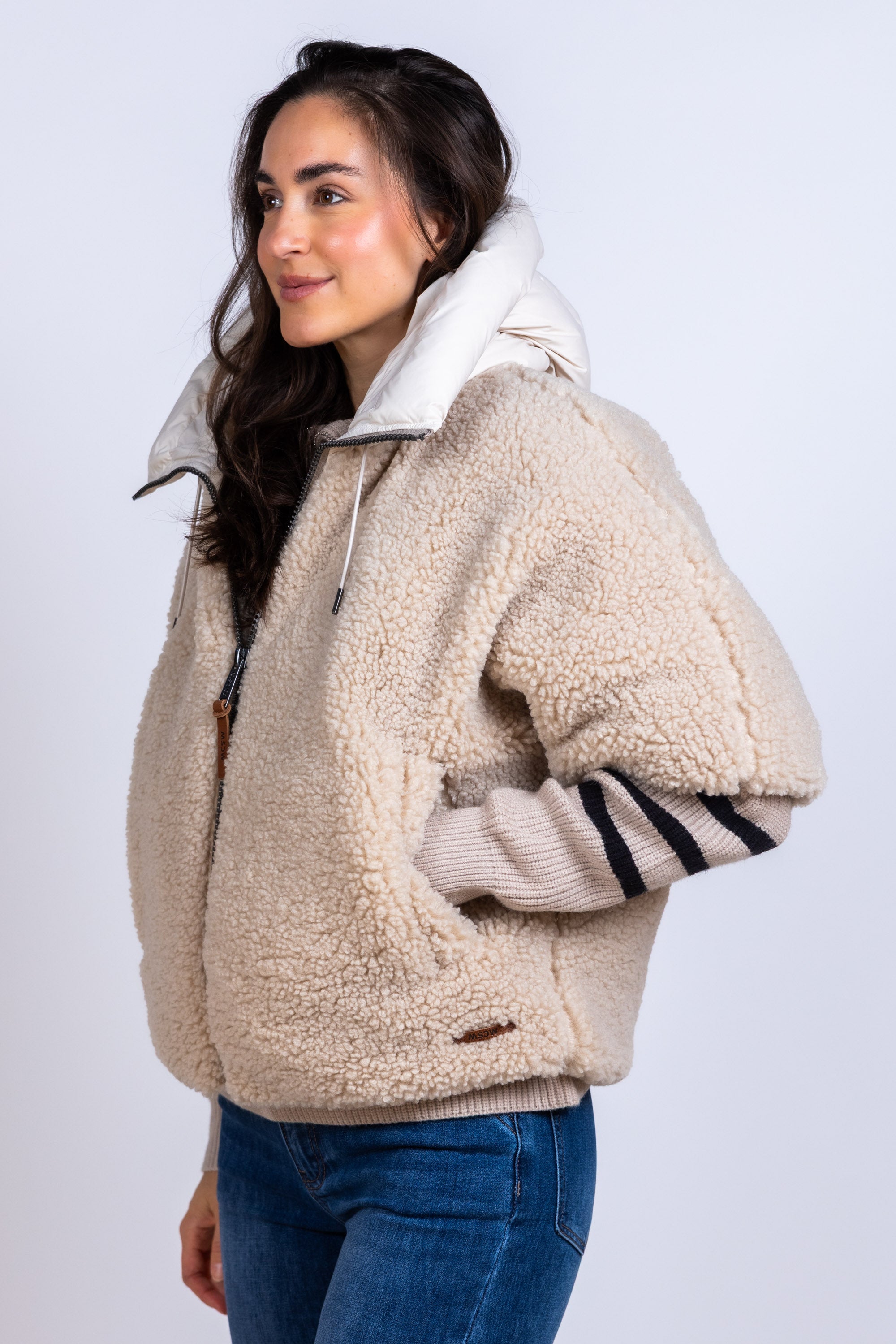 Jas met rits - Taupe