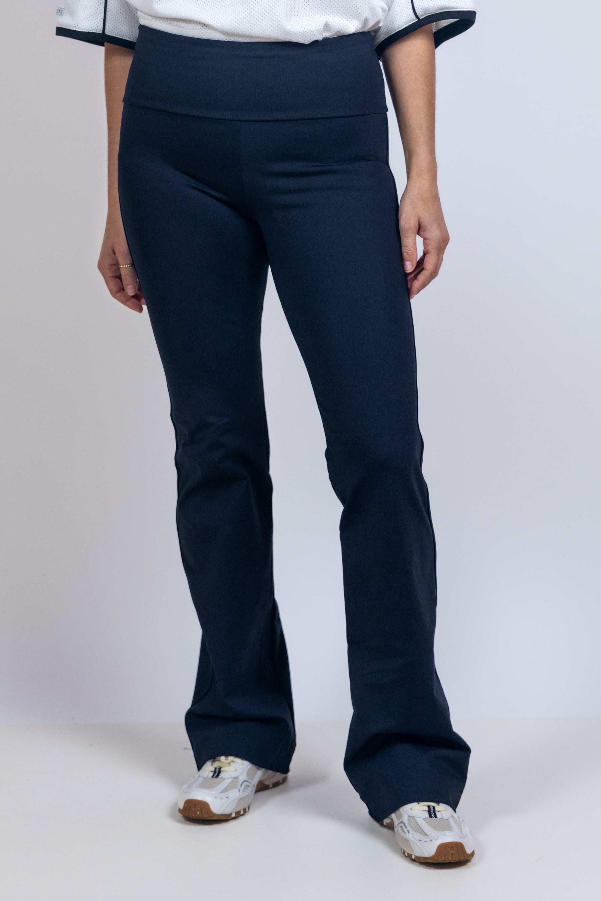 Broek met wijde pijpen - Zwart