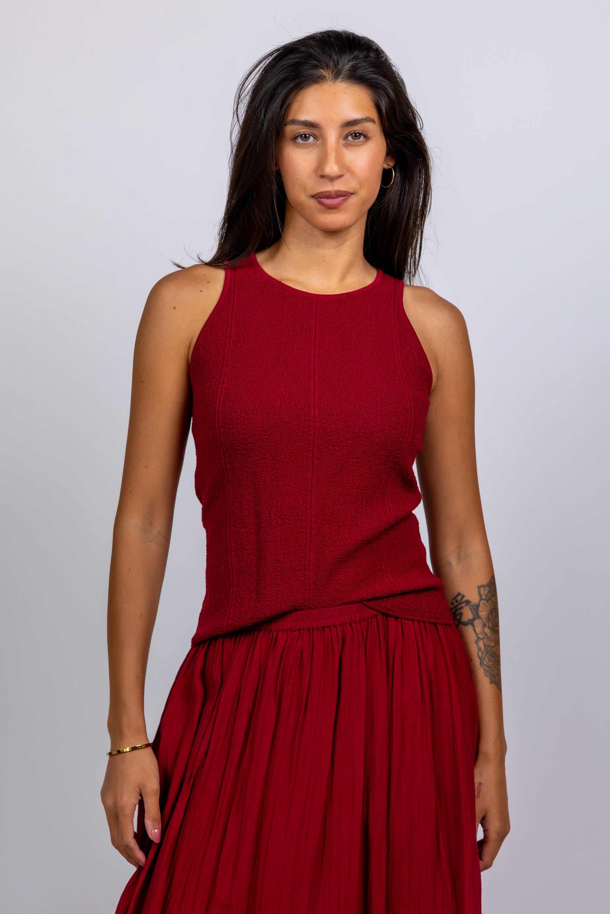Top - Donkerbordeaux