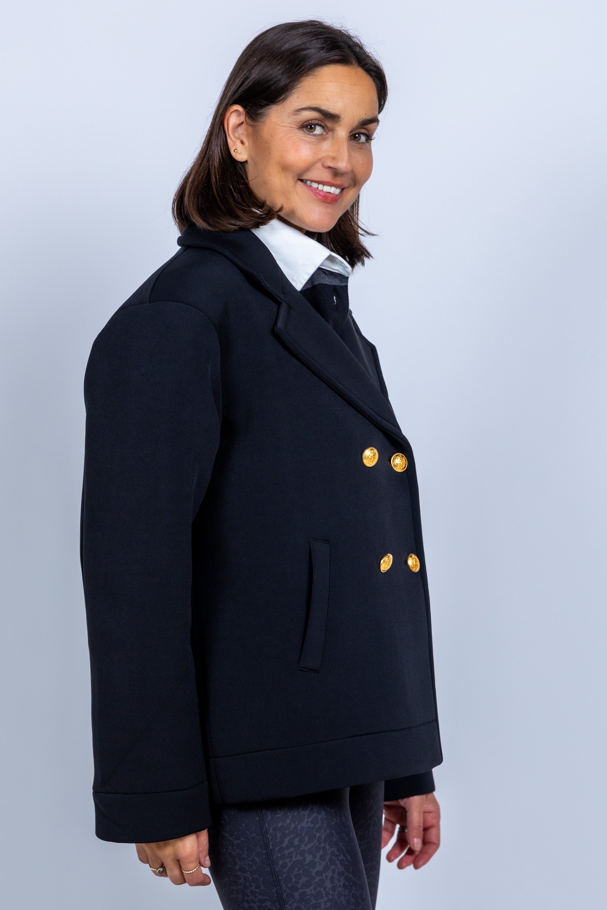 Jasje met knopen - Zwart