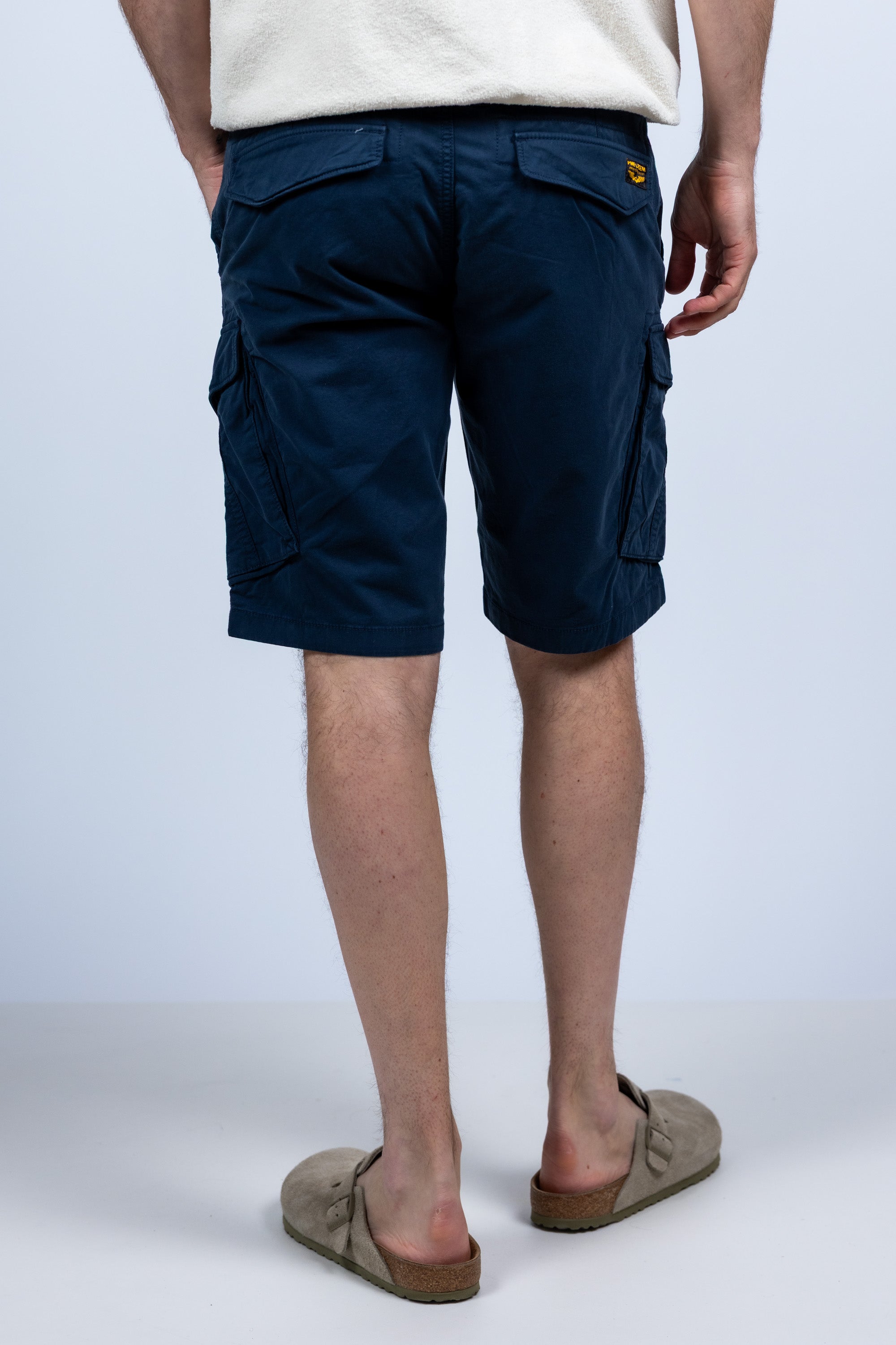 Korte broek met zakken - Marine