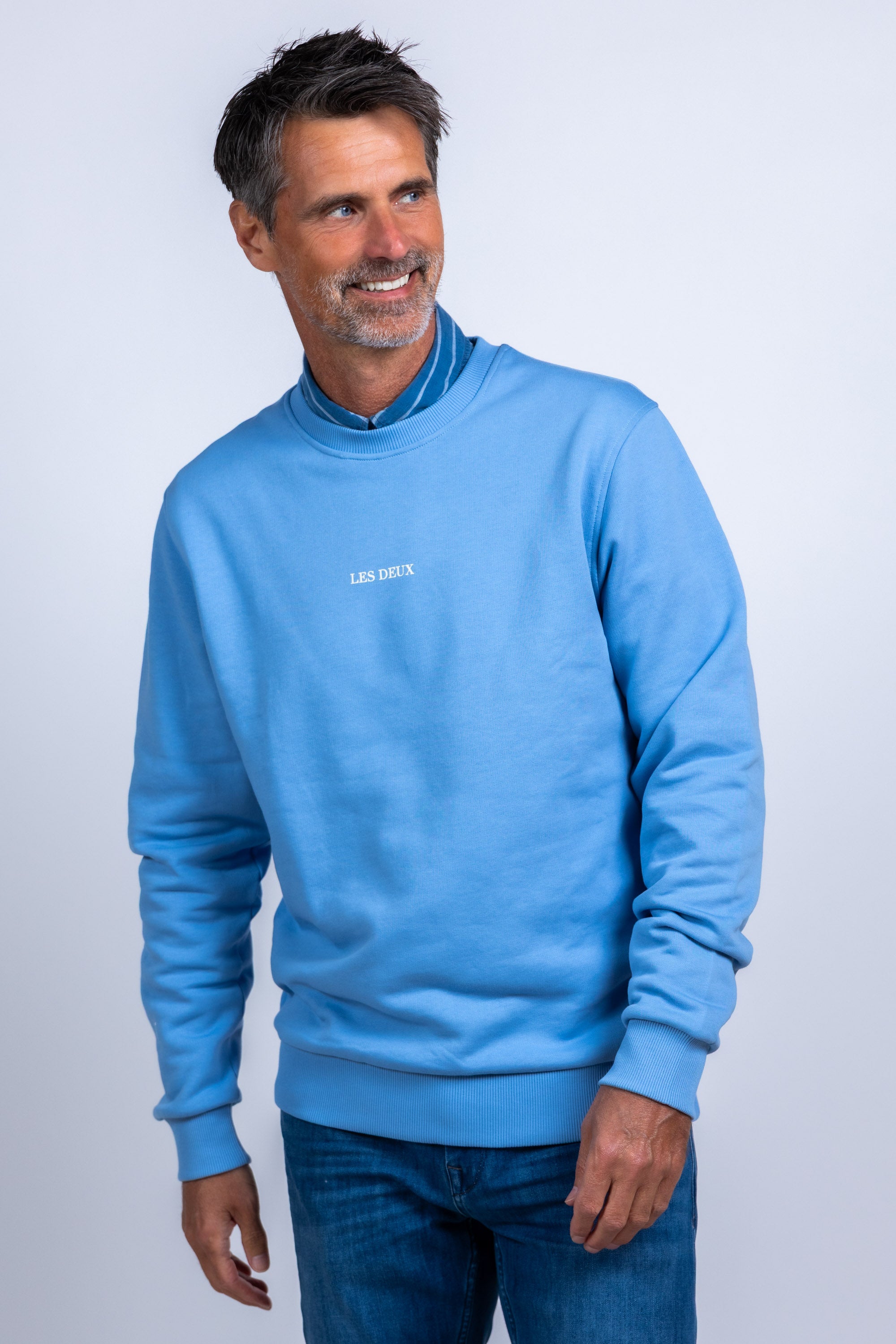Sweater met tekst - French blue