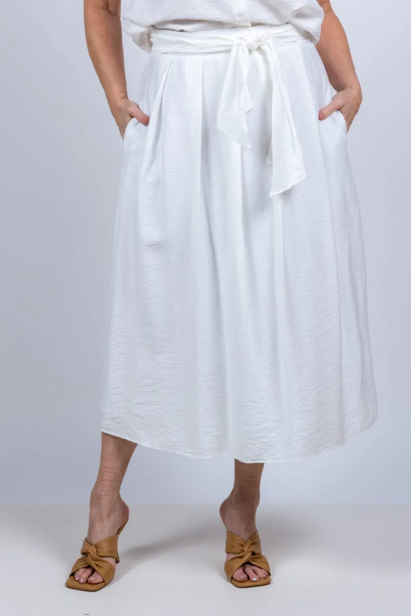 CATNOIR CATNOIR 5430 Rok met ceintuur - Wit