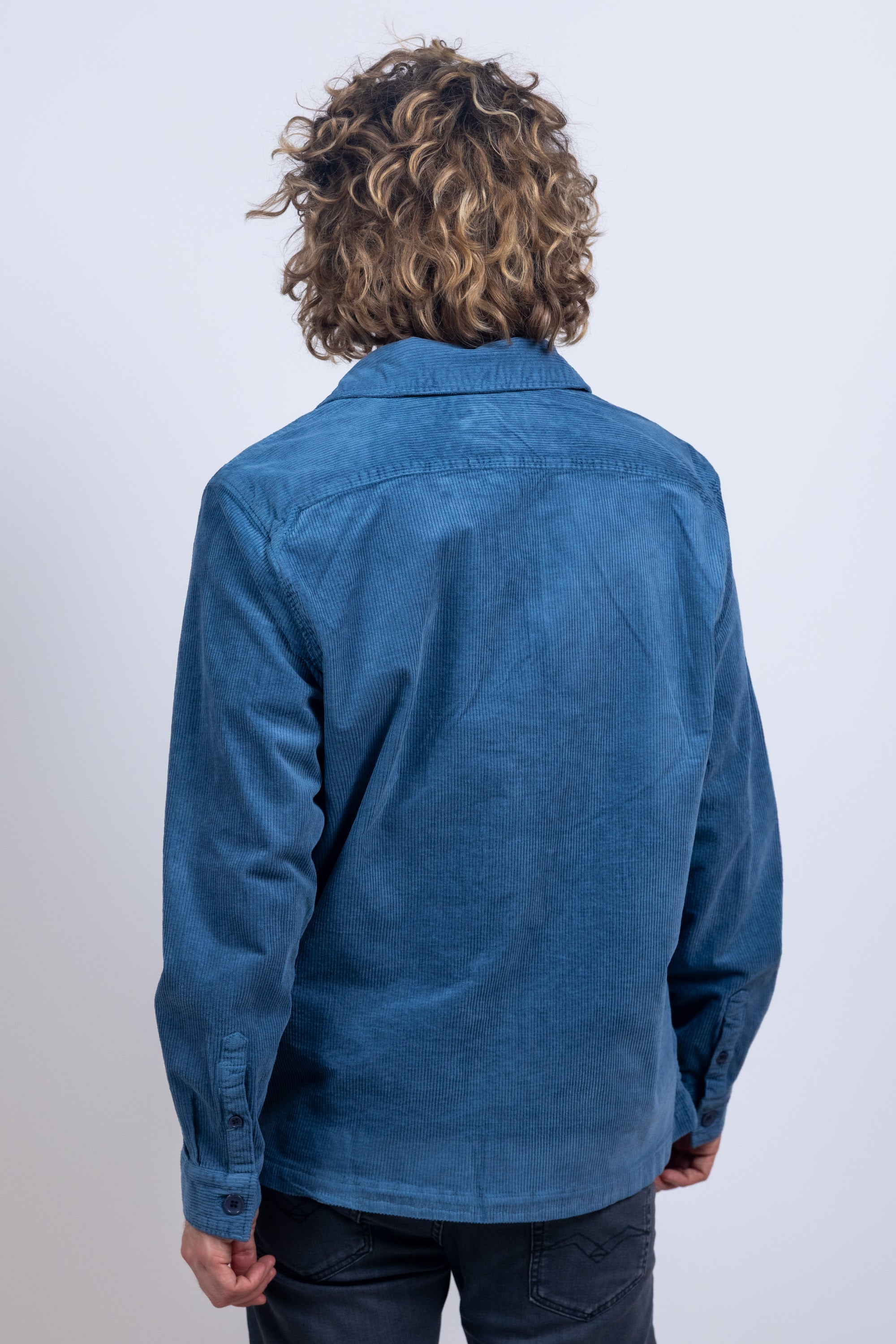 Shirt met knopen - French blue