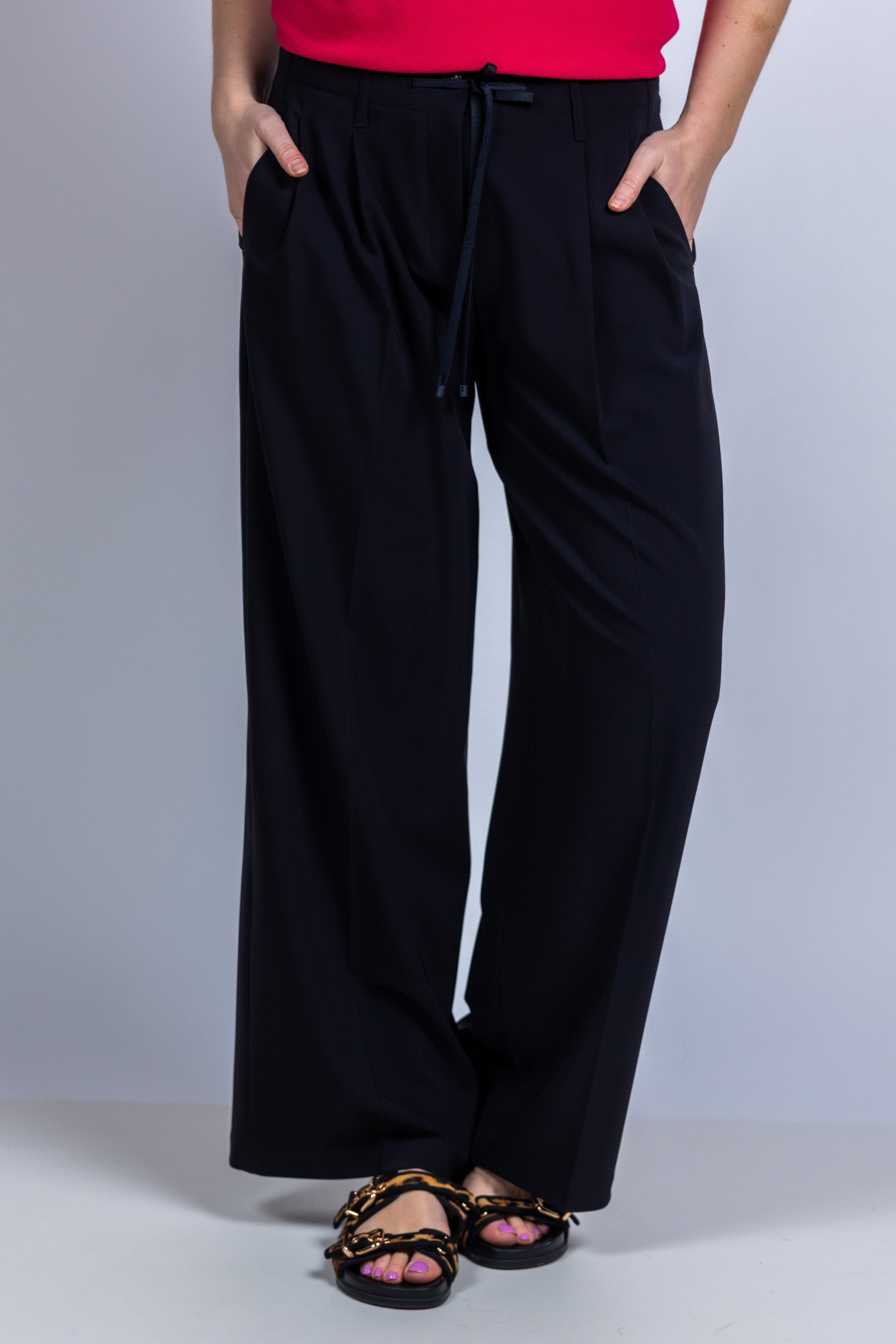 Wijde broek - Marine