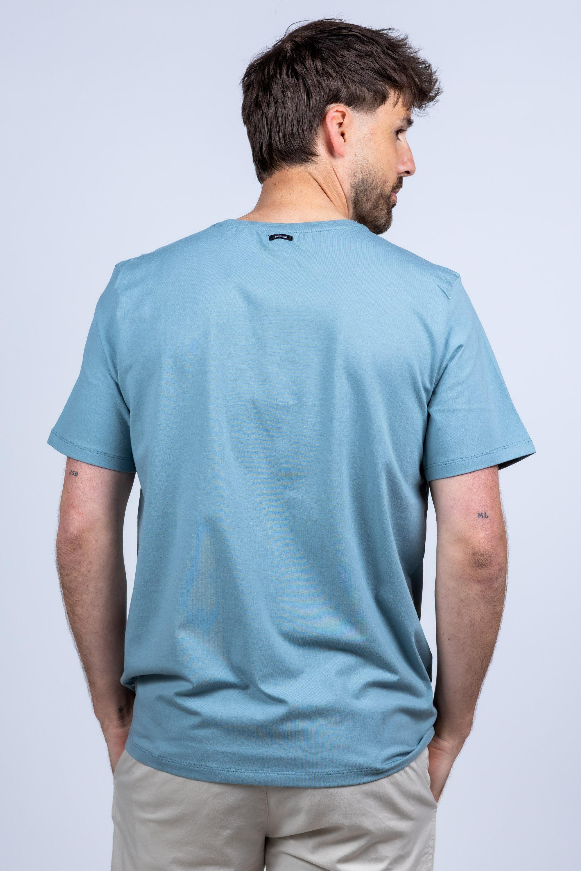 T-shirt met logo - Grijs/groen