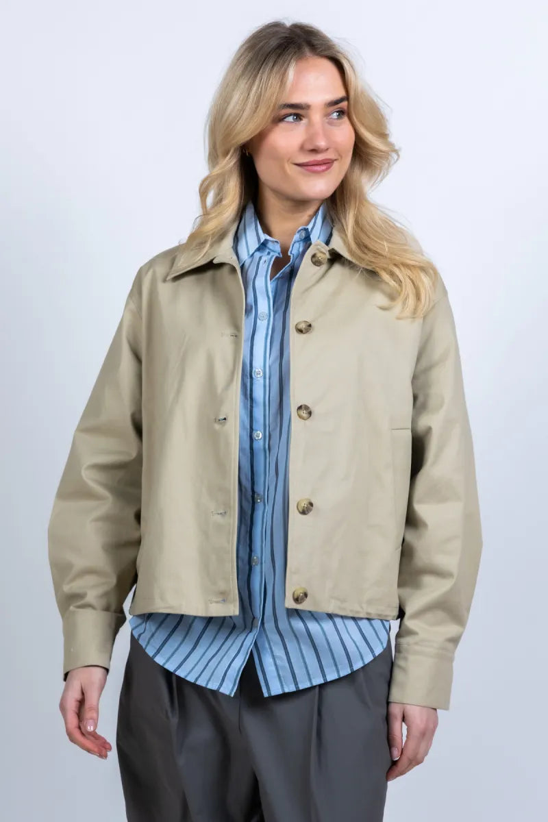 MODSTROM MODSTROM UMA JACKET Jasje met knopen - Beige