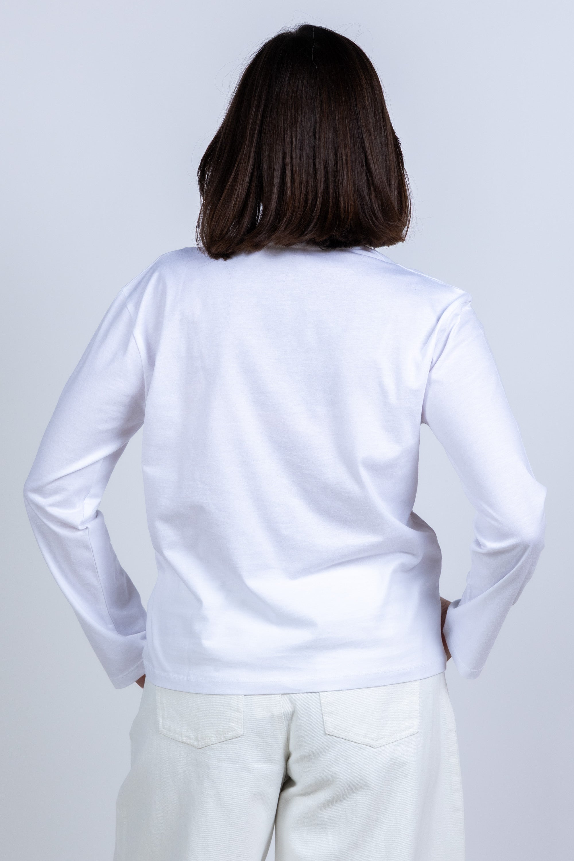 T-shirt met lange mouwen - Wit