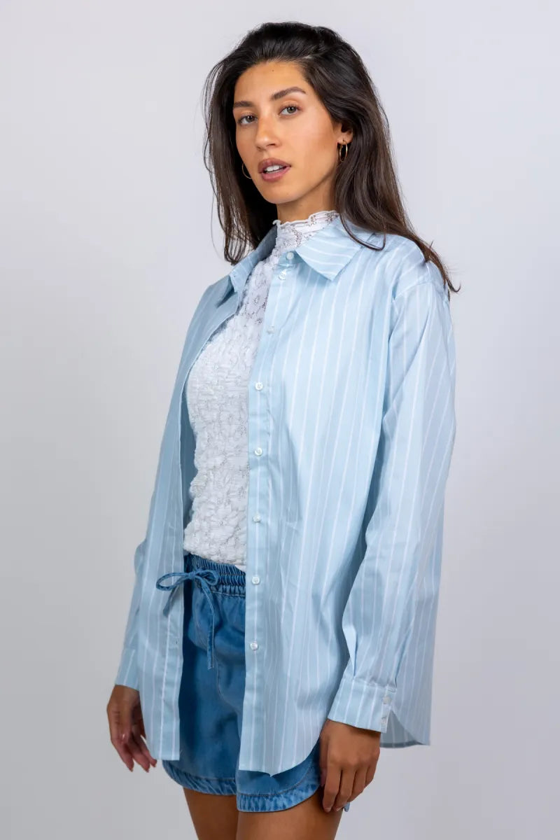 OBJECT OBJECT TUTTA Blouse met strepen - Bleu