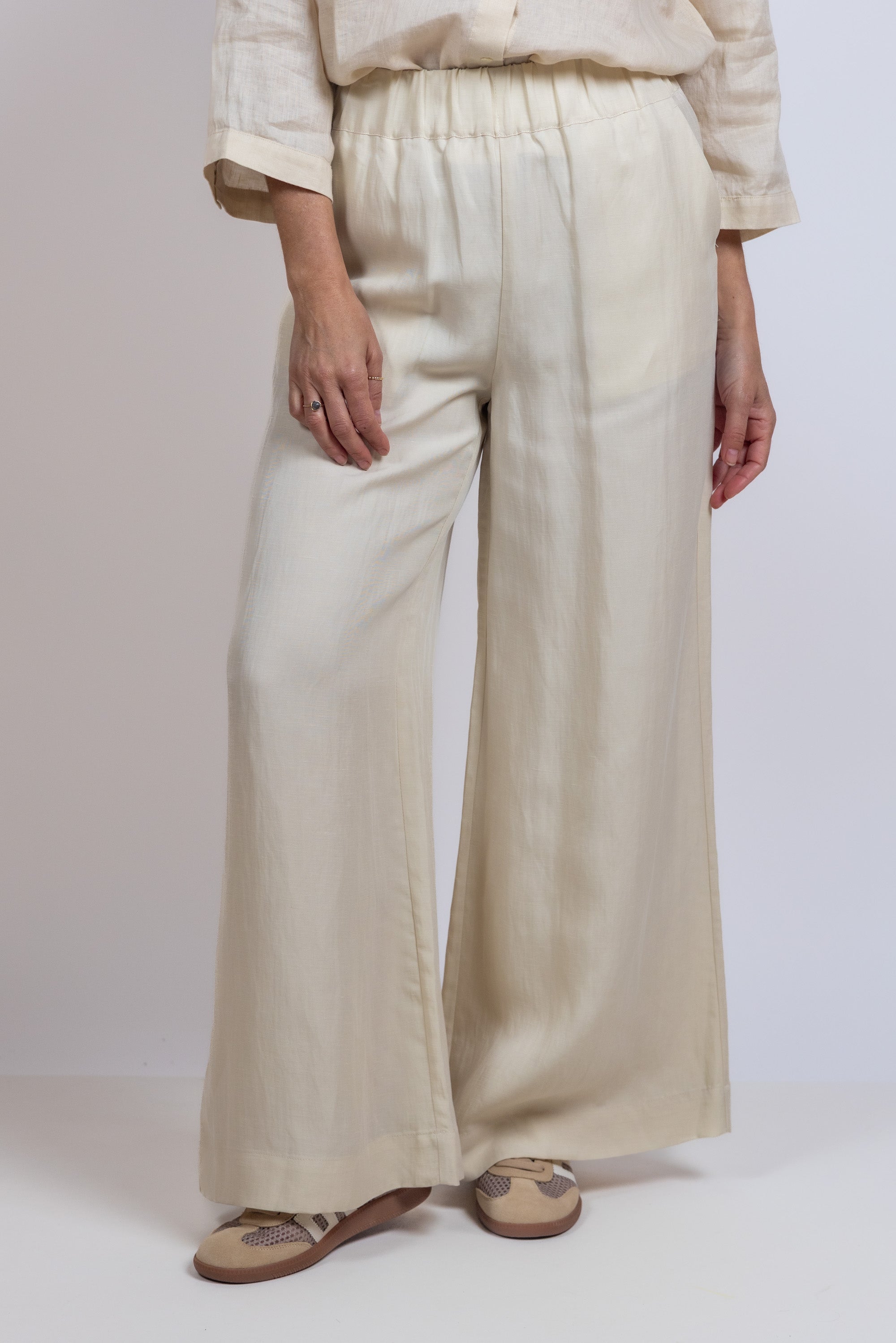 Wijde broek - Zand