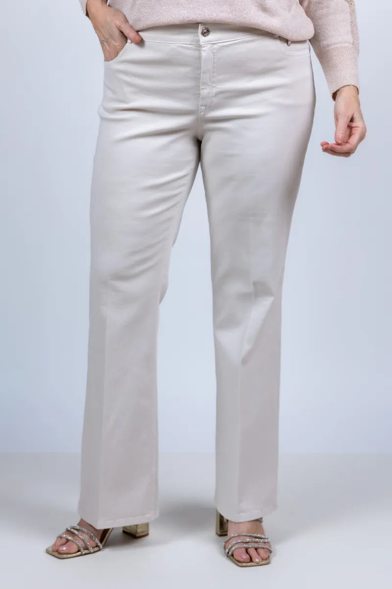 GARDEUR DAMES GARDEUR DAMES ZURI126-80731 Broek met rechte pijpen - Beige