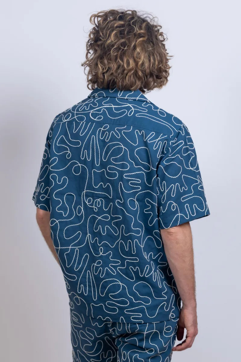 DSTREZZED DSTREZZED 311509 DSTREZZED 311509 Shirt met print - French blue