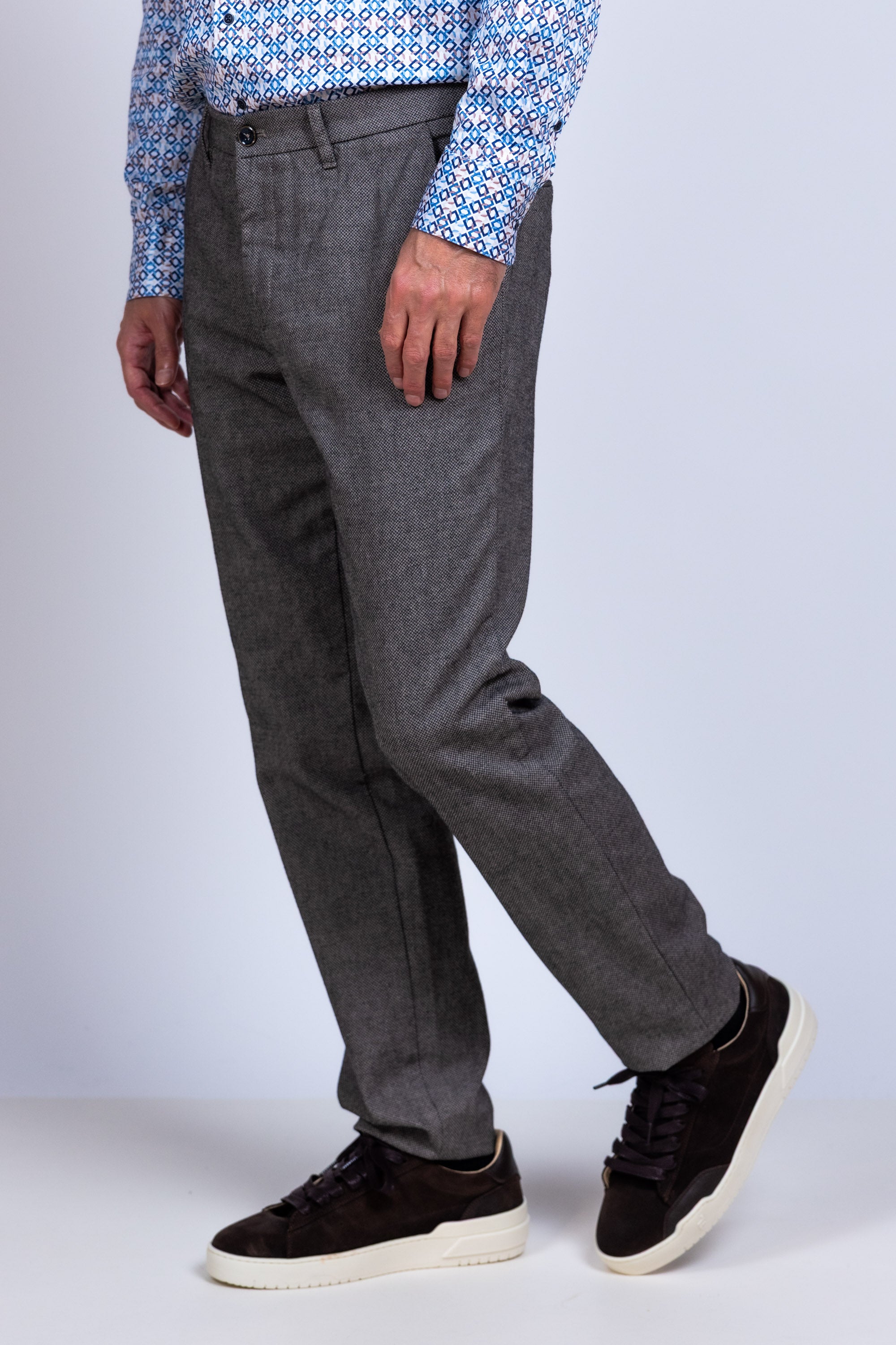 Broek met print - Taupe