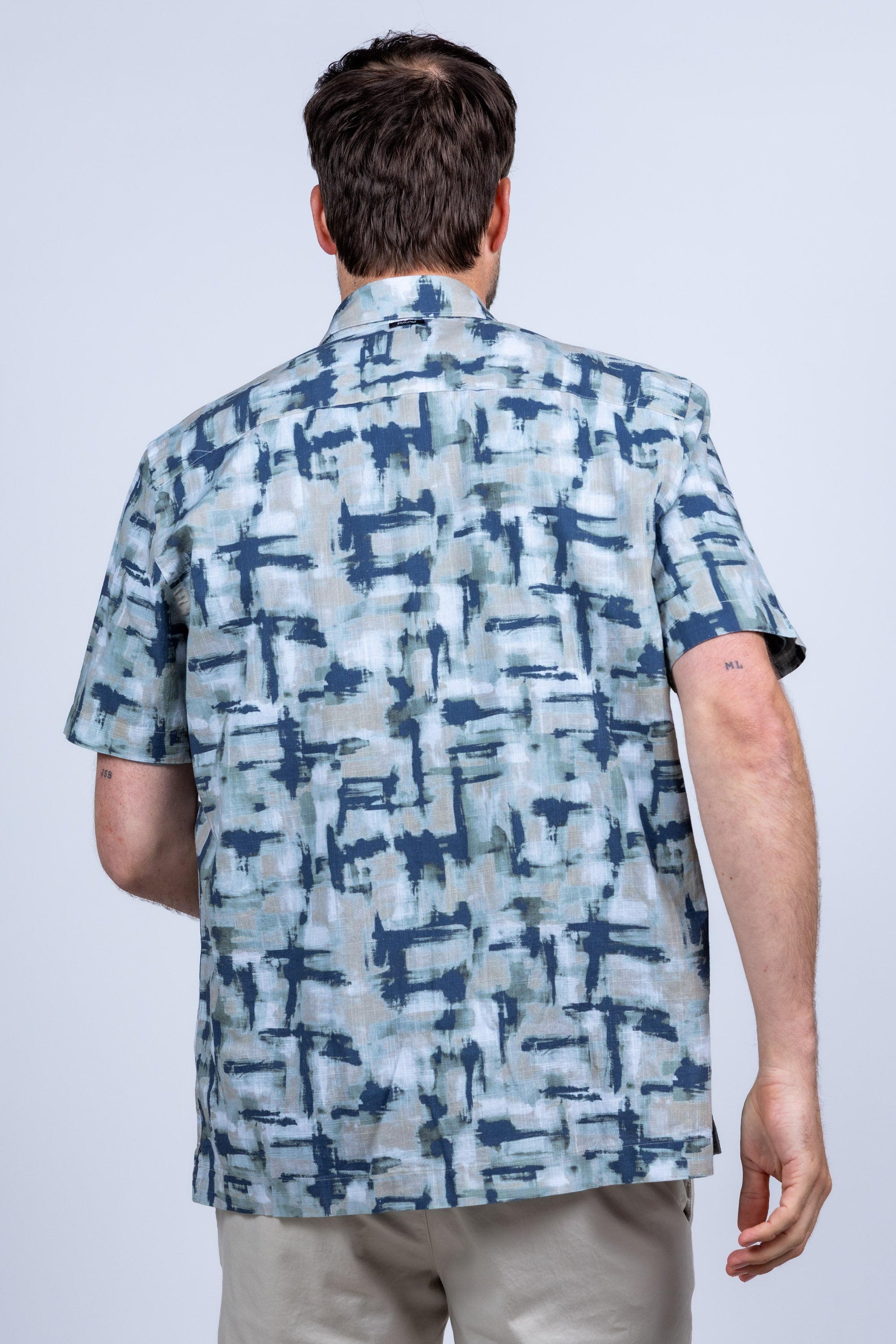 Overhemd met print - Khaki