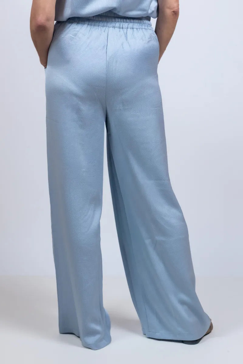 AMAYA AMAYA CIEL Wijde broek - Bleu