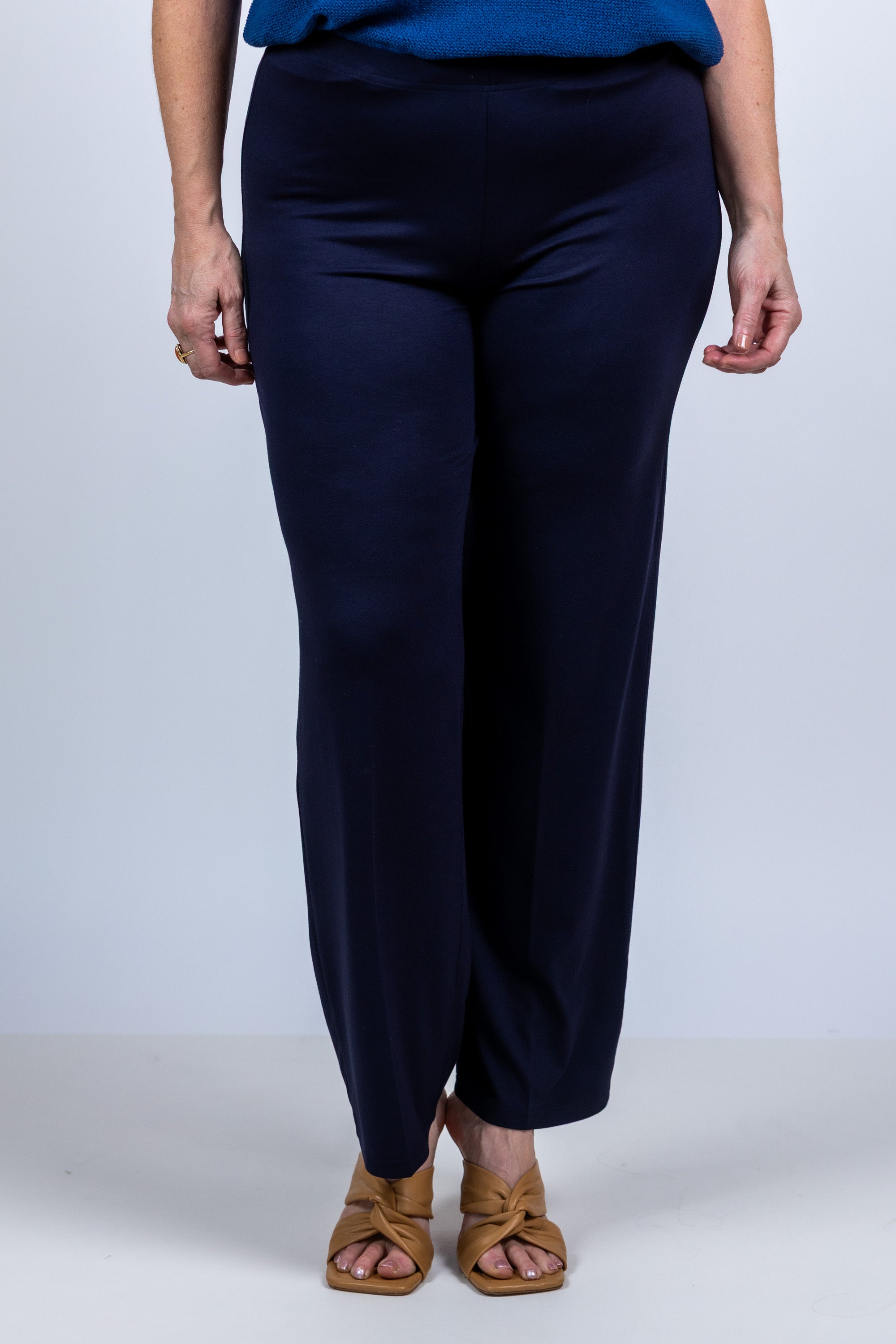 Broek met rechte pijpen - Marine