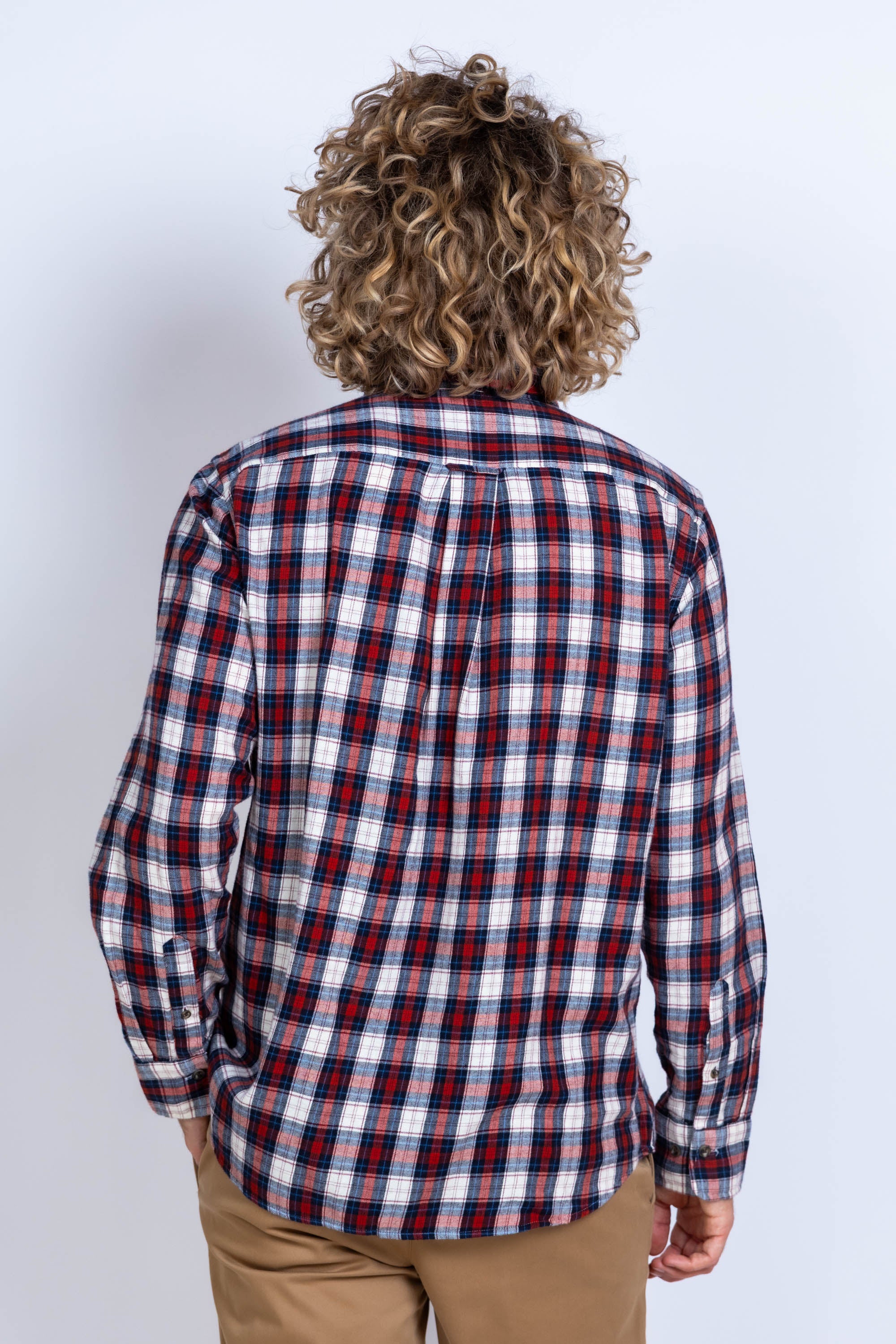 Overhemd met ruit - Brique