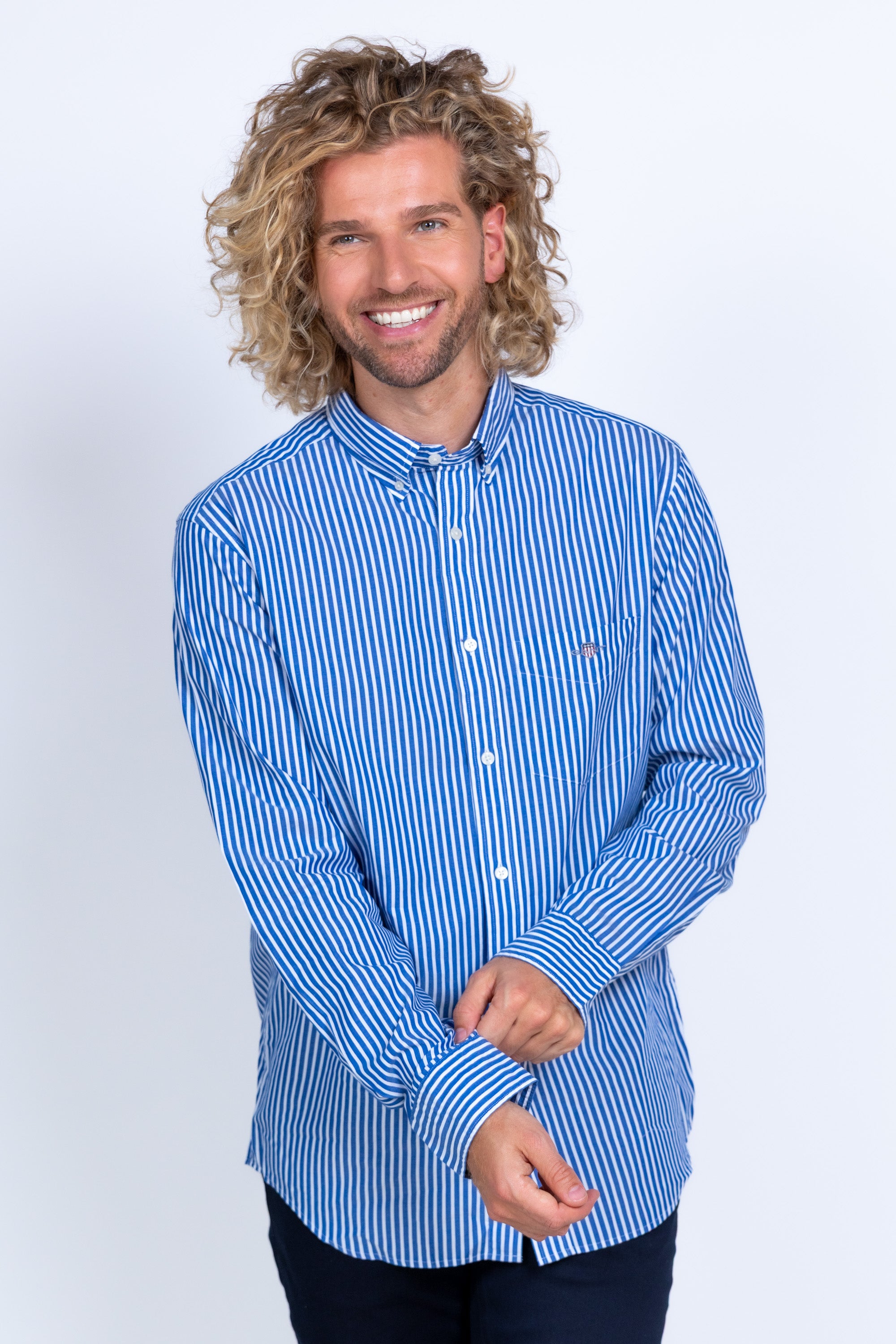Overhemd met strepen - French blue