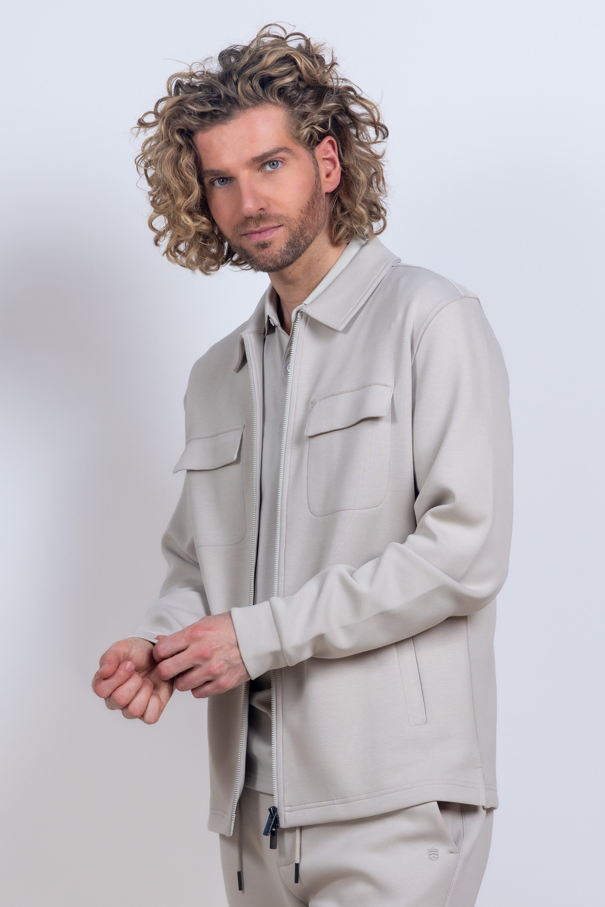 Vest met zakken - Beige