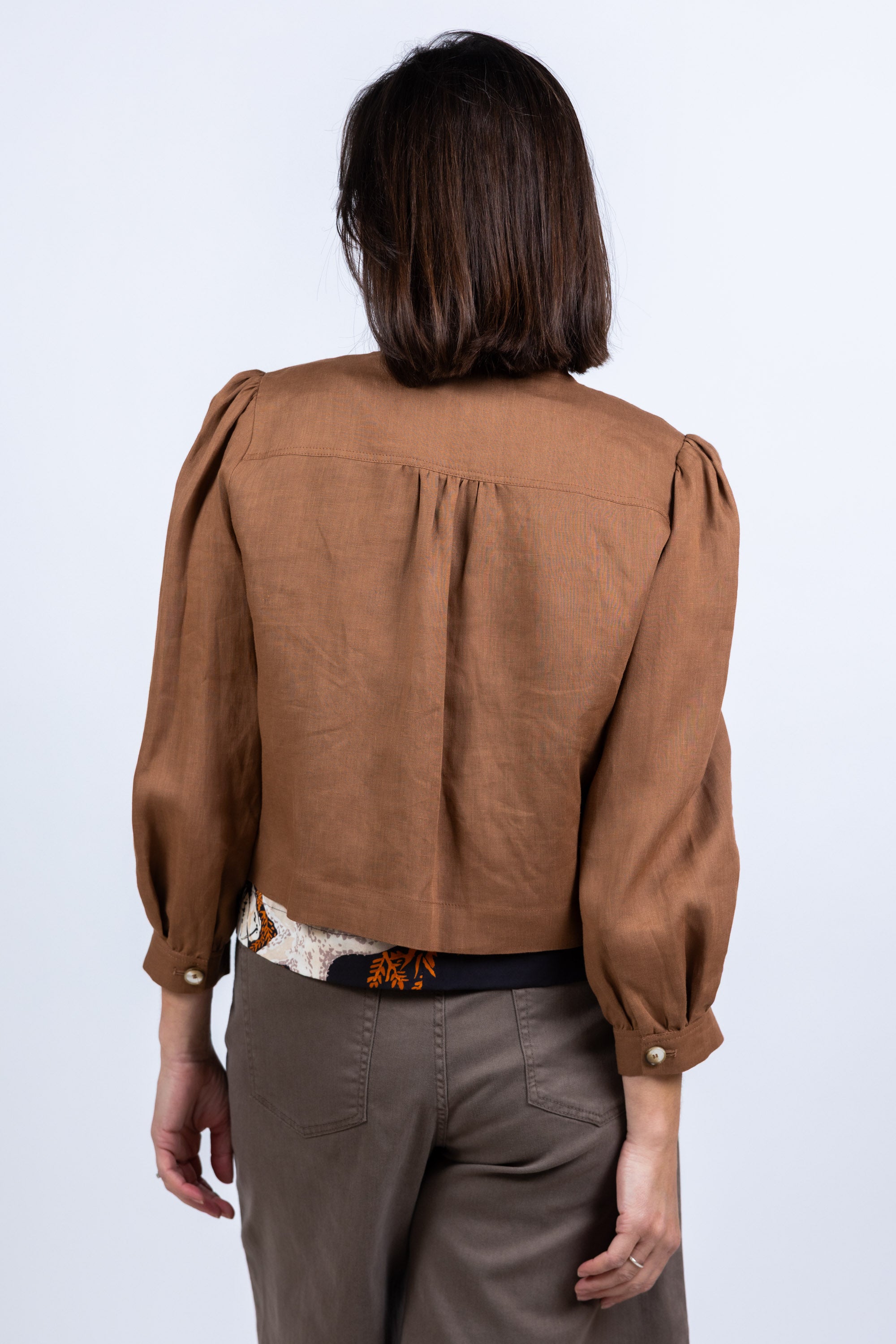 Jasje met knopen - Cognac