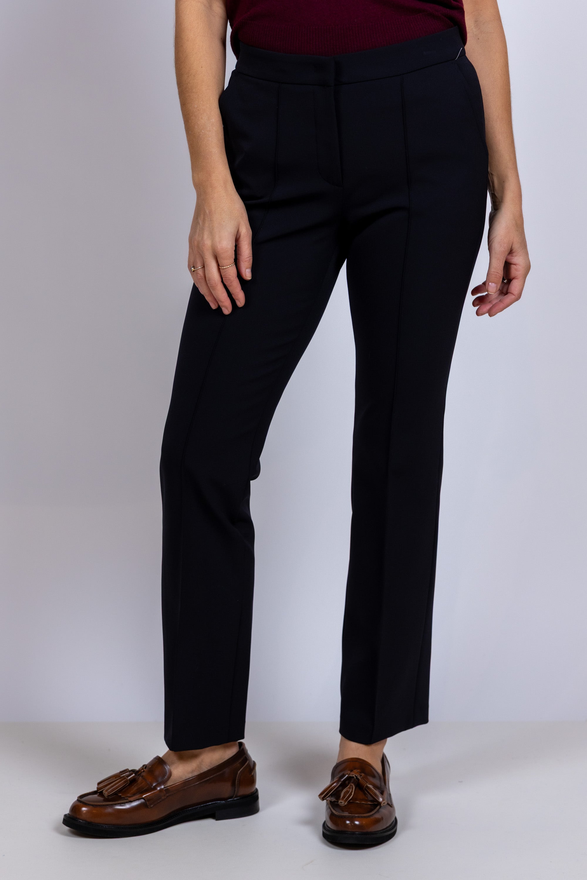 Broek met rechte pijpen - Zwart