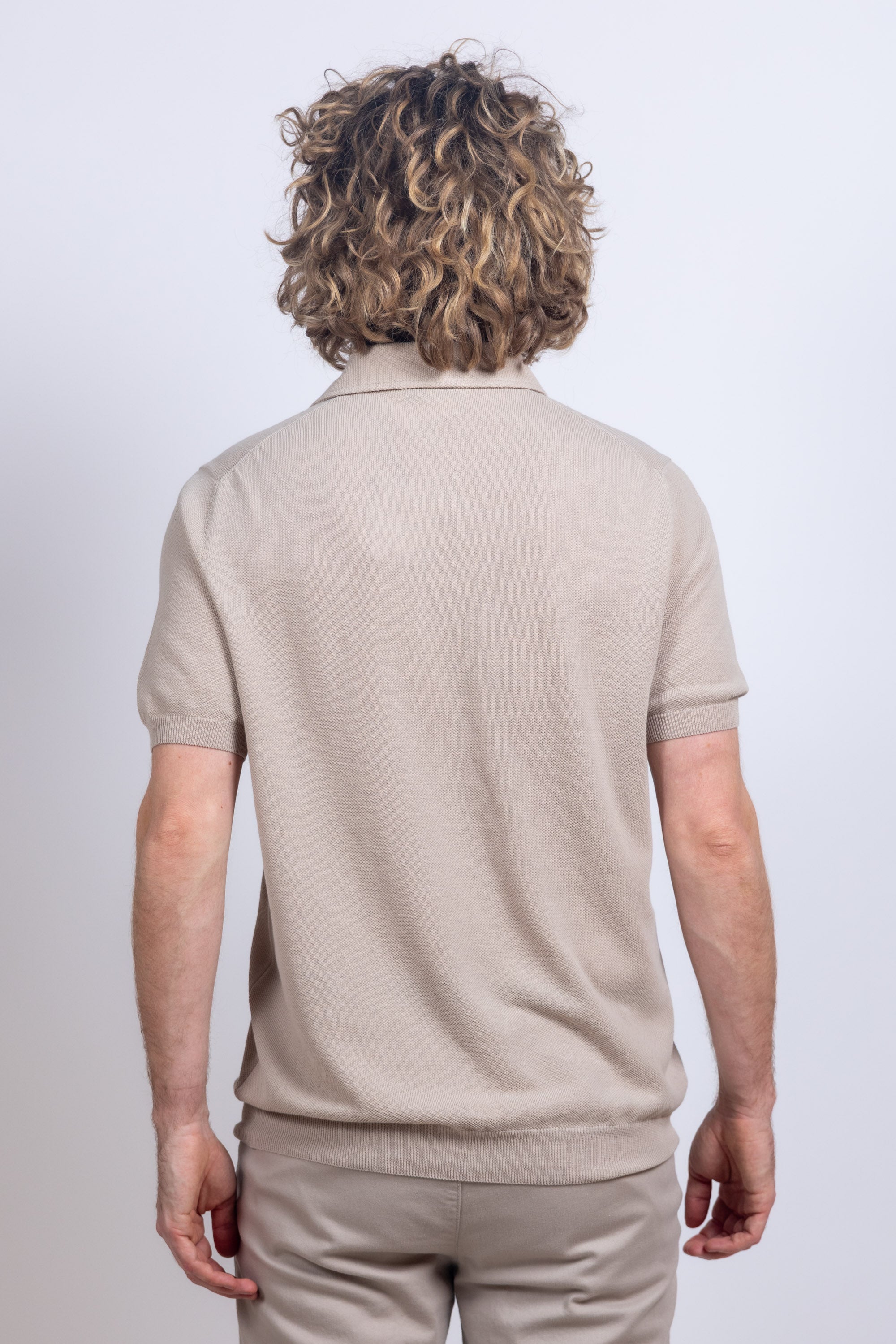 Polo met korte mouwen - Beige