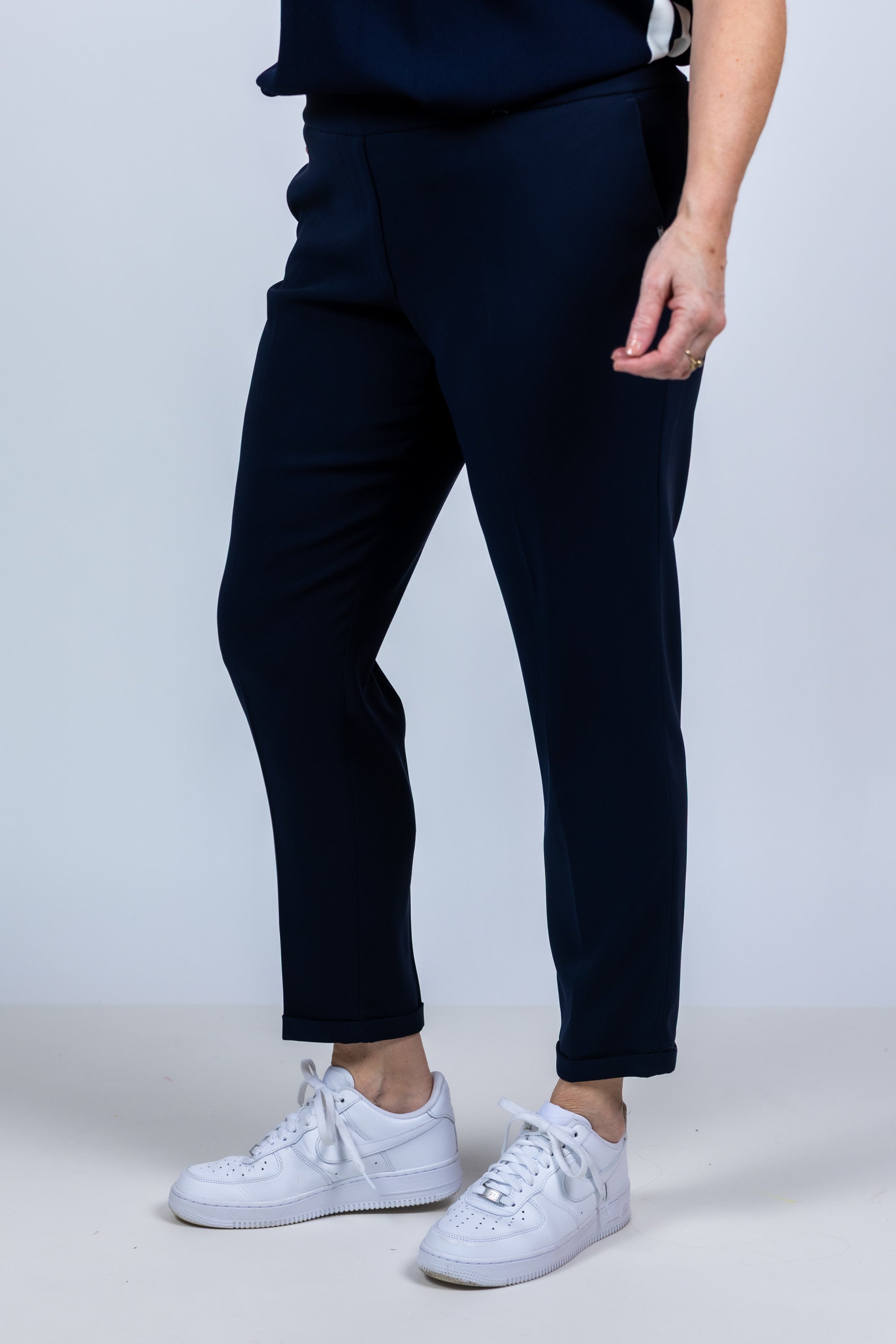 Broek met zakken - Marine