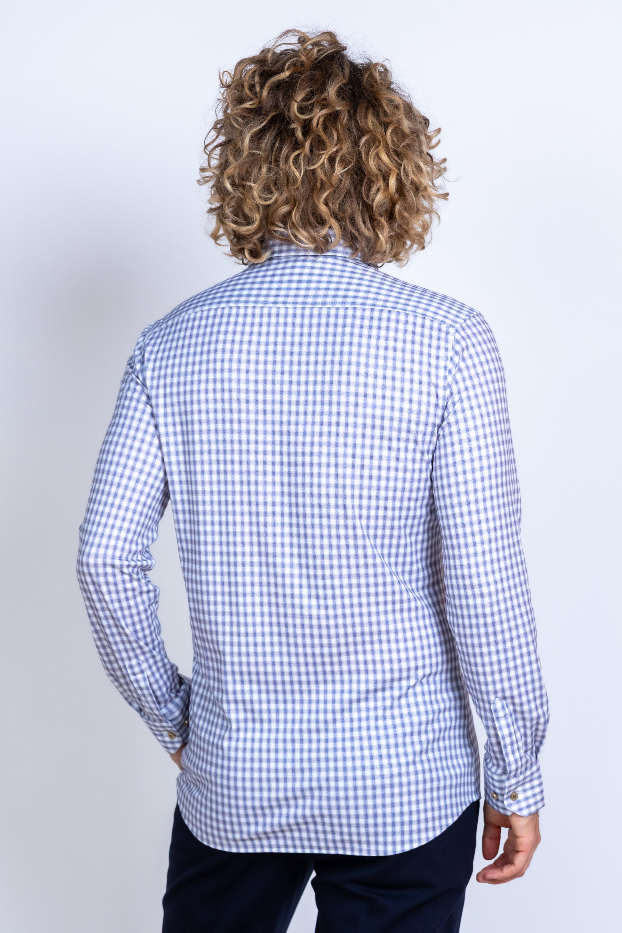 Overhemd met ruit - Zand