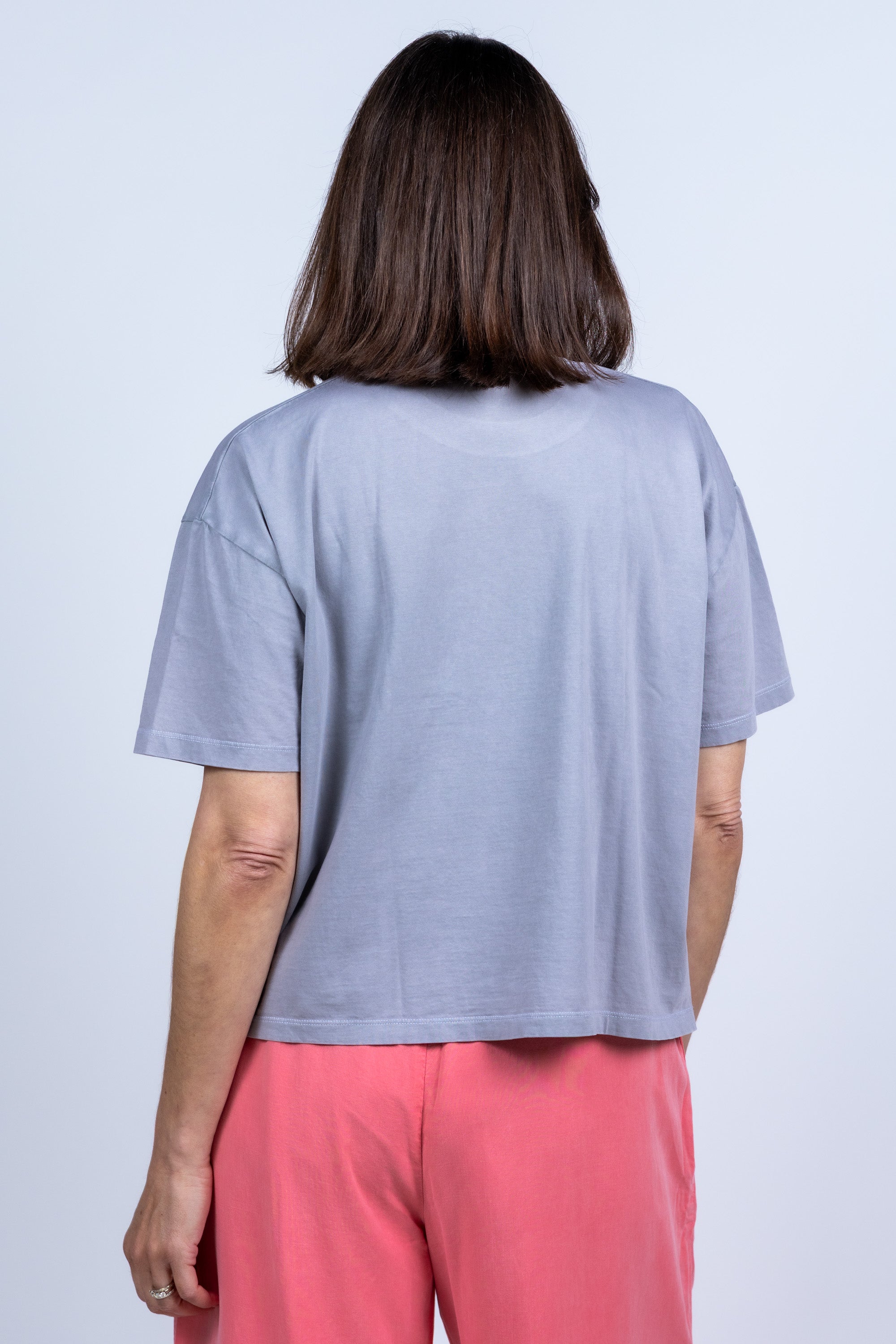 T-shirt met print - Lichtgrijs