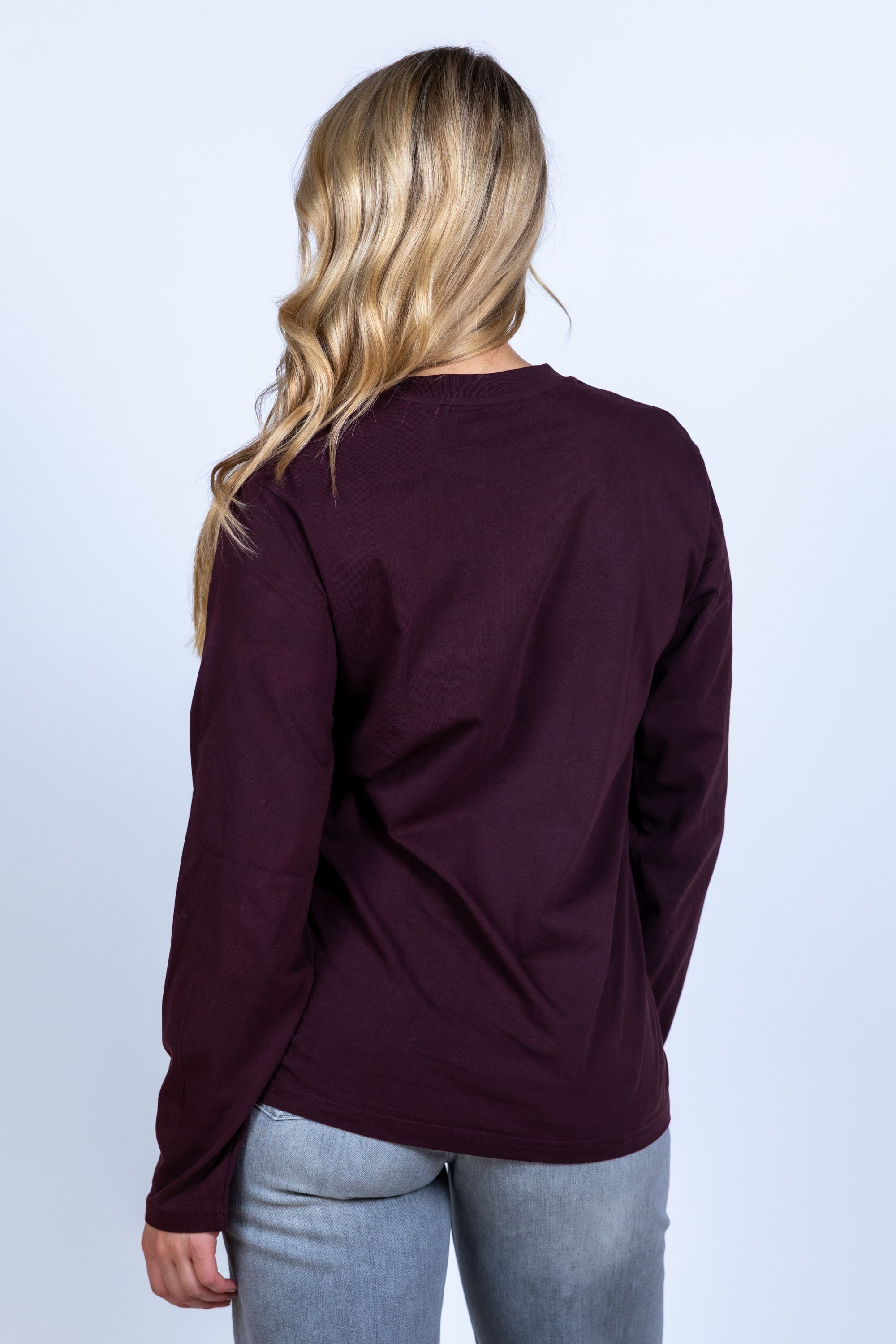 Longsleeve met print - Burgundy