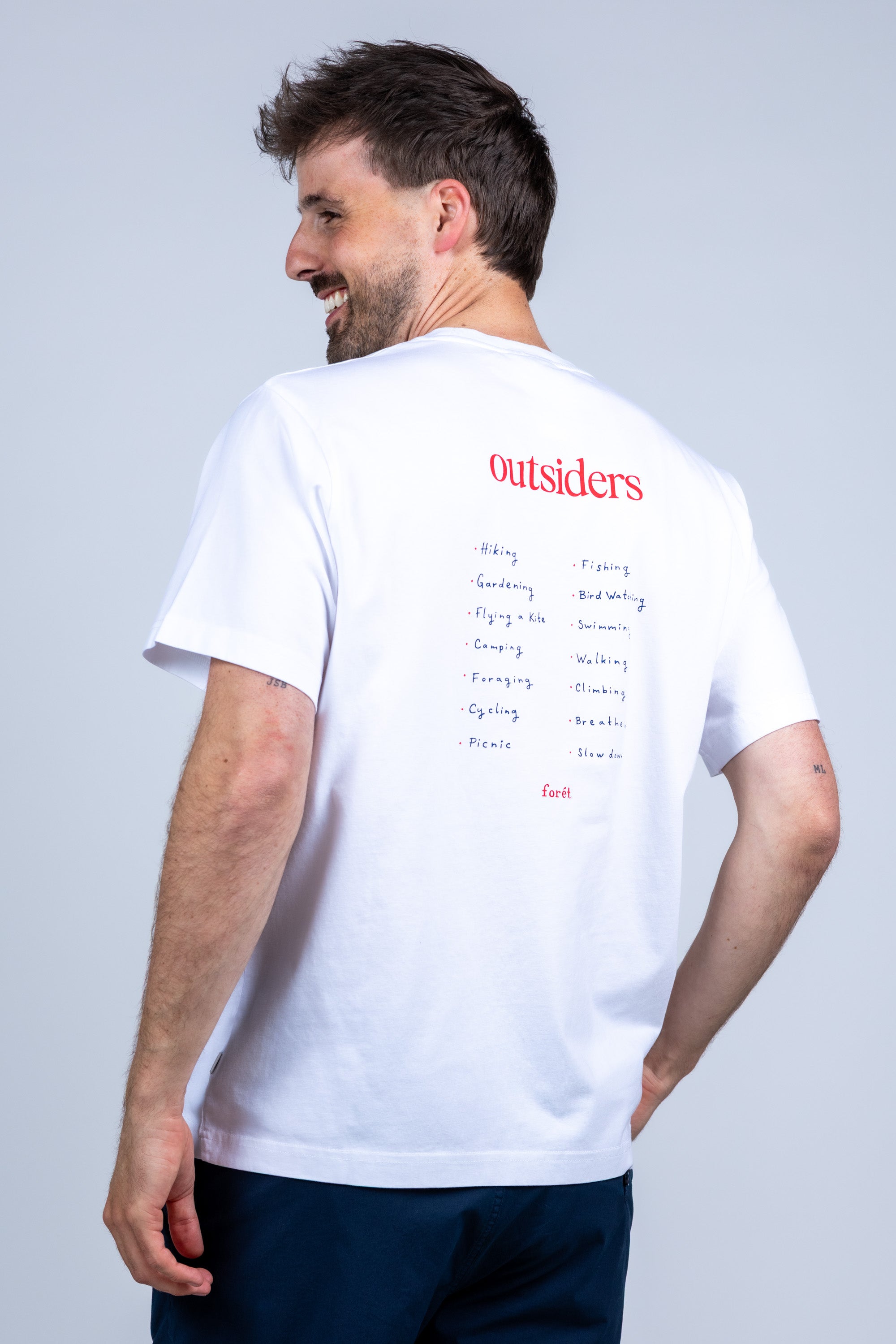 T-shirt met print - Wit