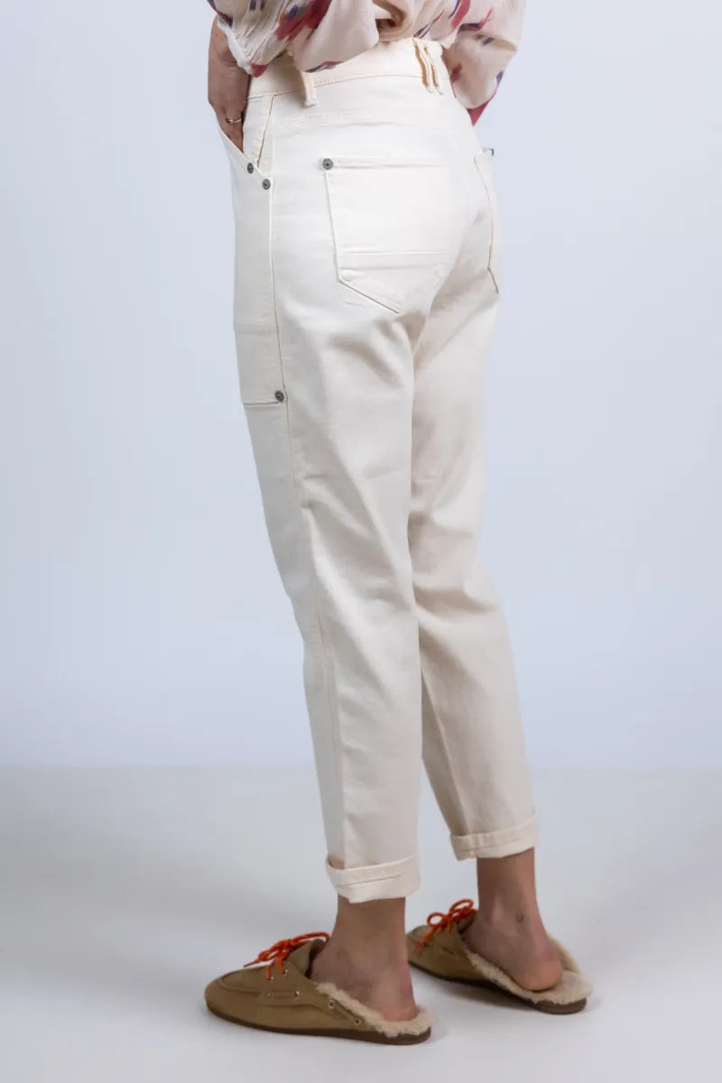 MAC MAC 0333L-4 MAC 0333L-4 Broek met zakken - Ecru