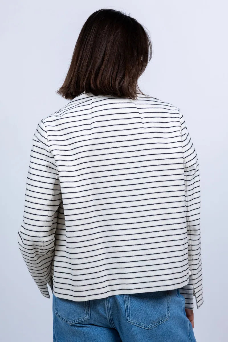 LUISA CERANO LUISA CERANO 438060-3820 Jasje met strepen - Ecru