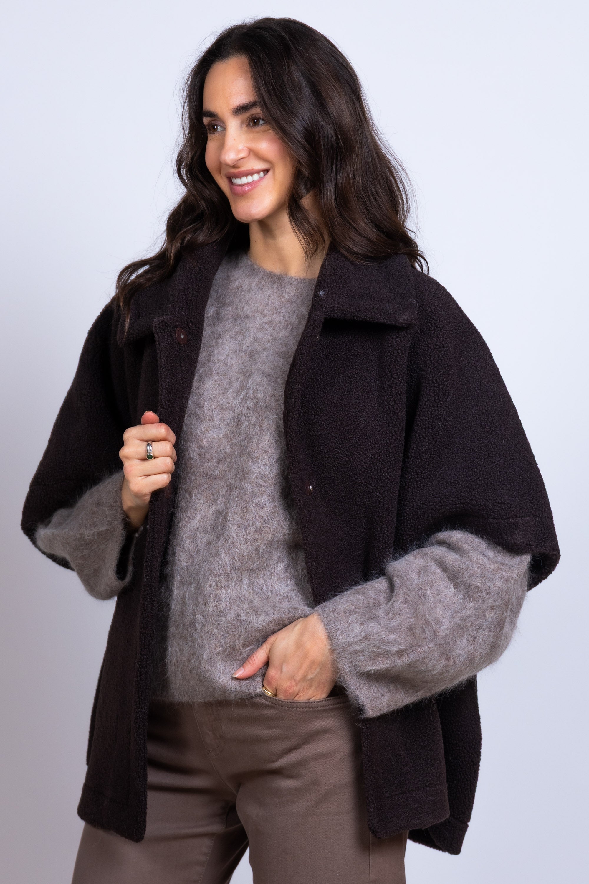 Jasje met kraag - Taupe