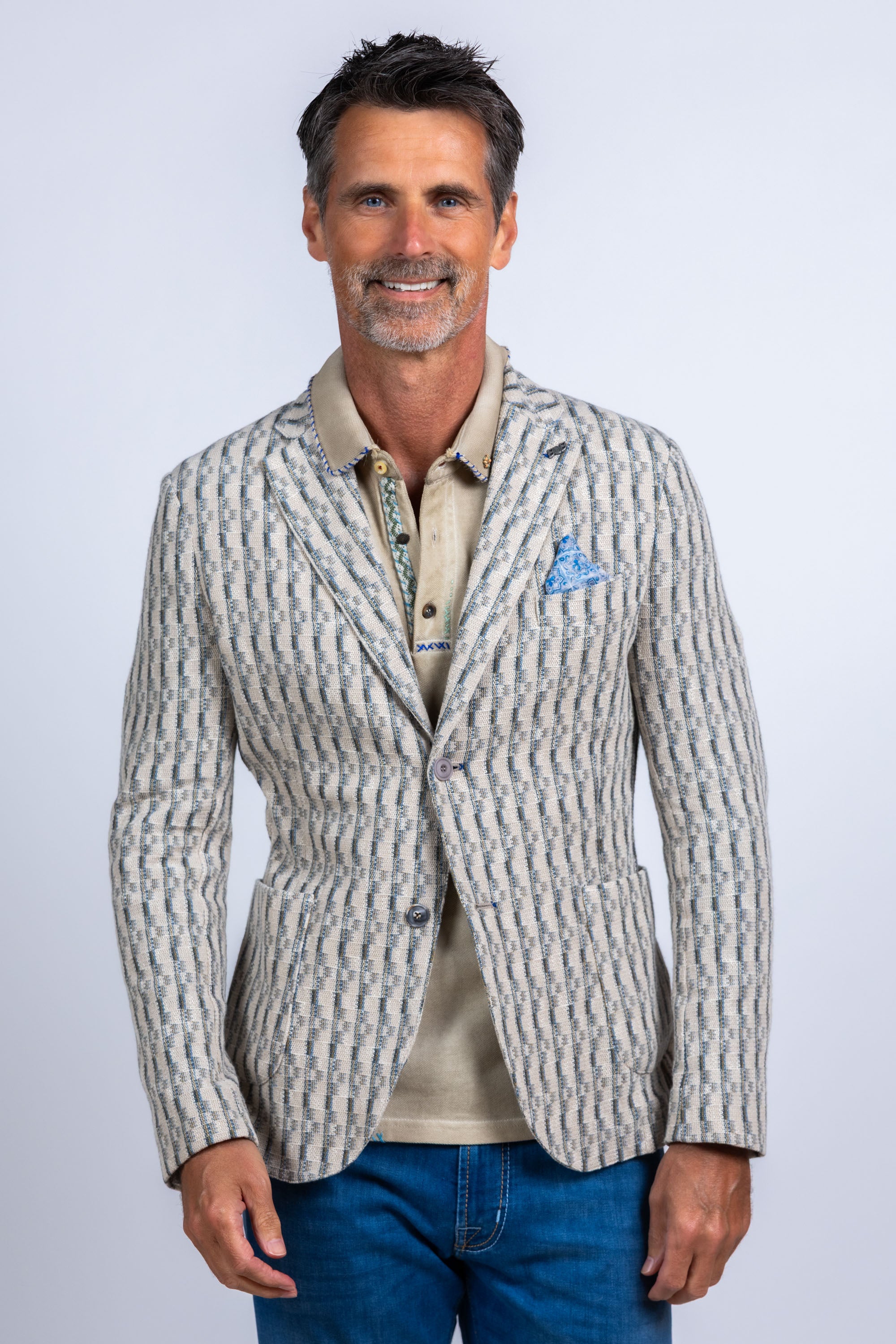 Blazer met patroon - Mint