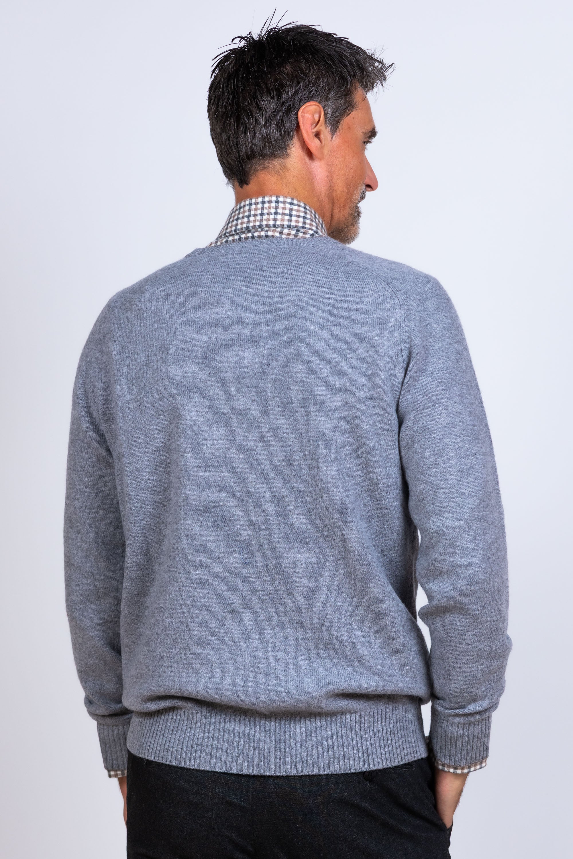 Trui met ronde hals - Lichtgrijs