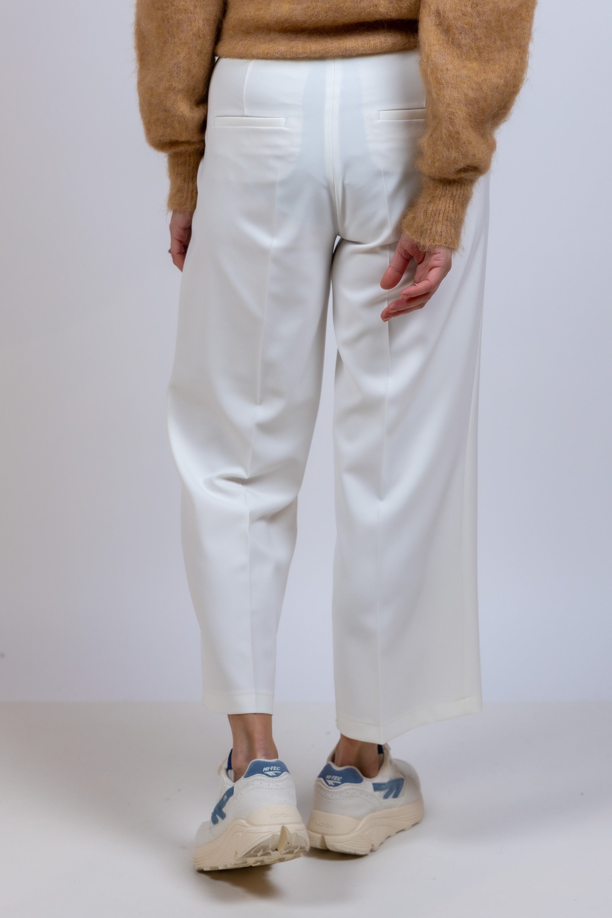 Wijde pantalon - Ecru