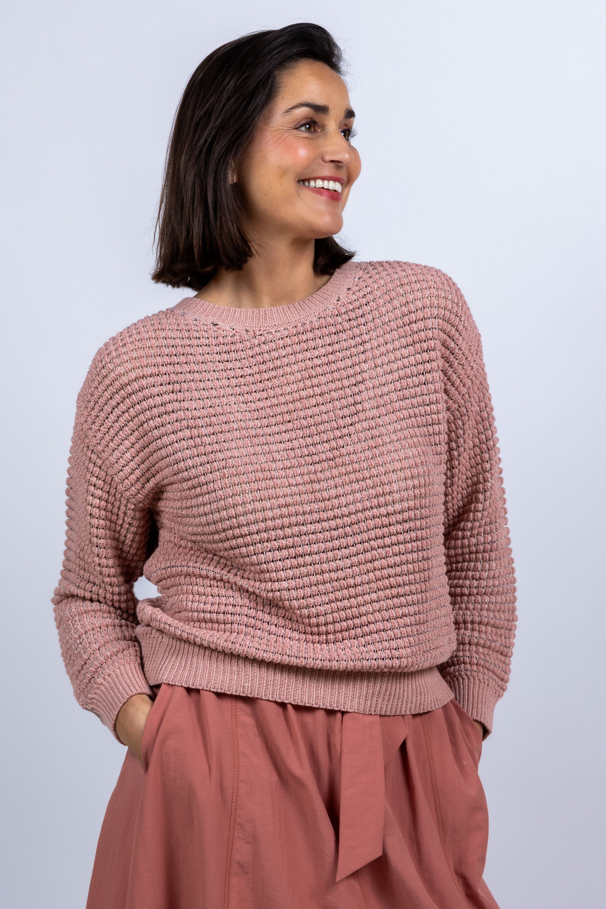 Trui met structuur - Roze