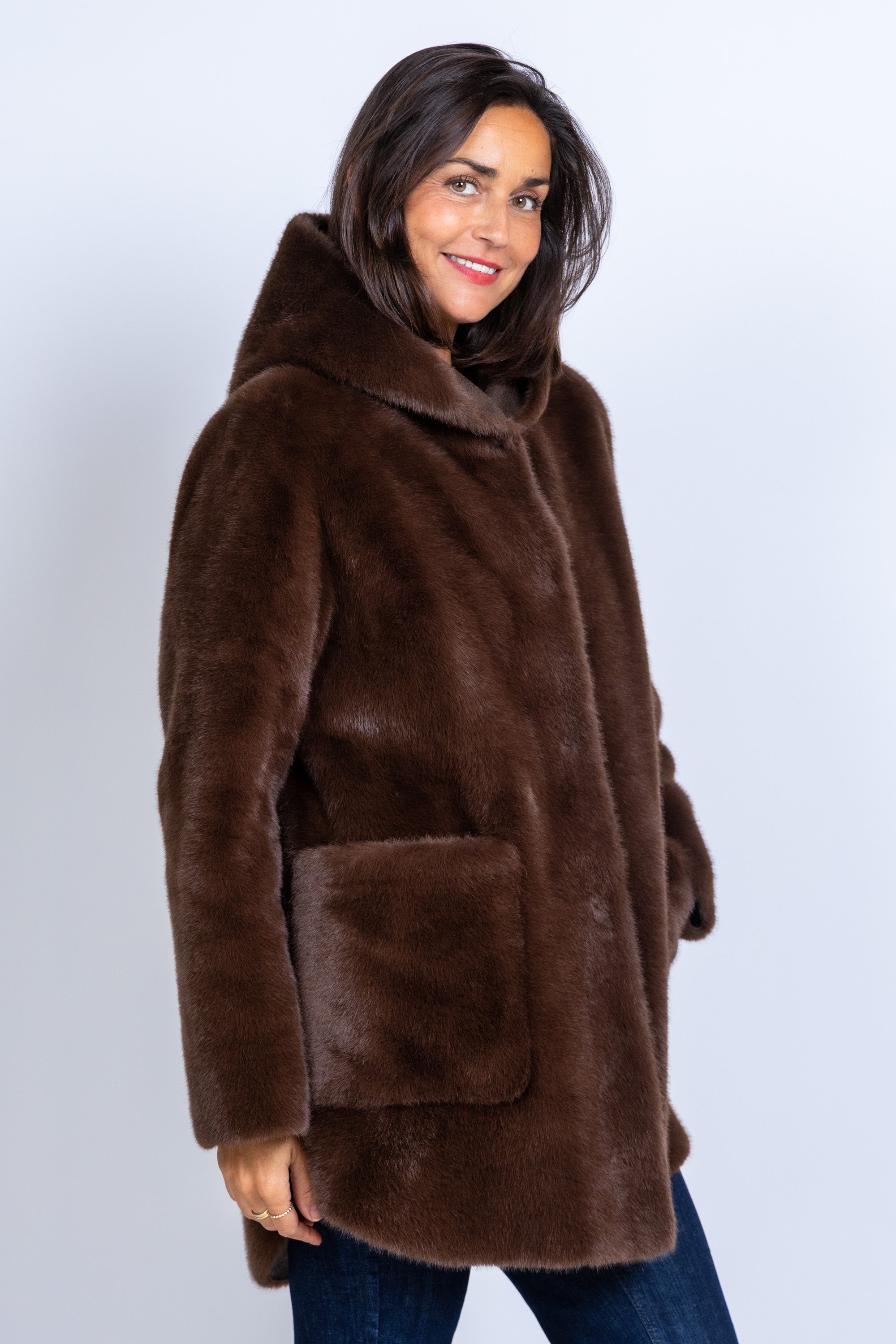 Jas met steekzakken - Bruin