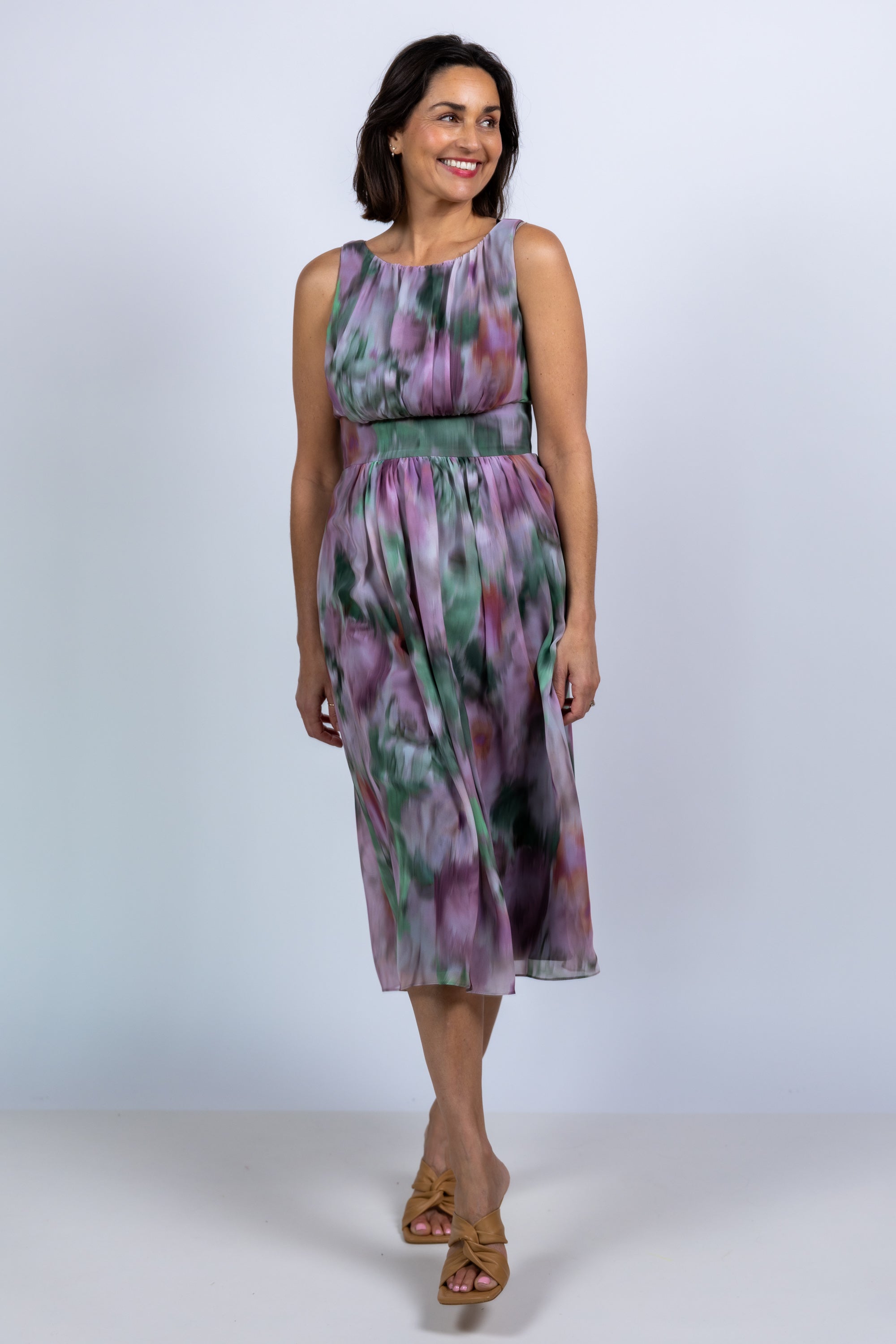 Jurk met print - Mint
