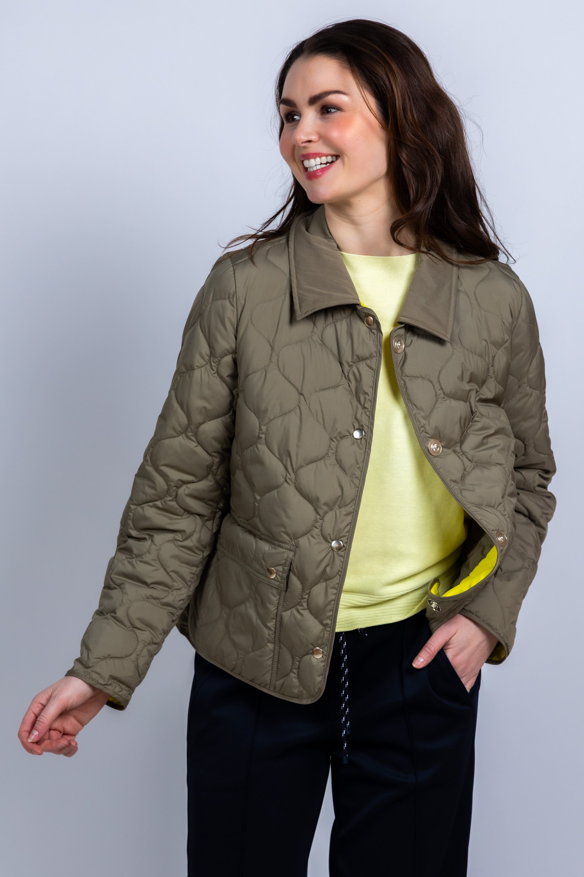 Gewatteerd jasje - Khaki