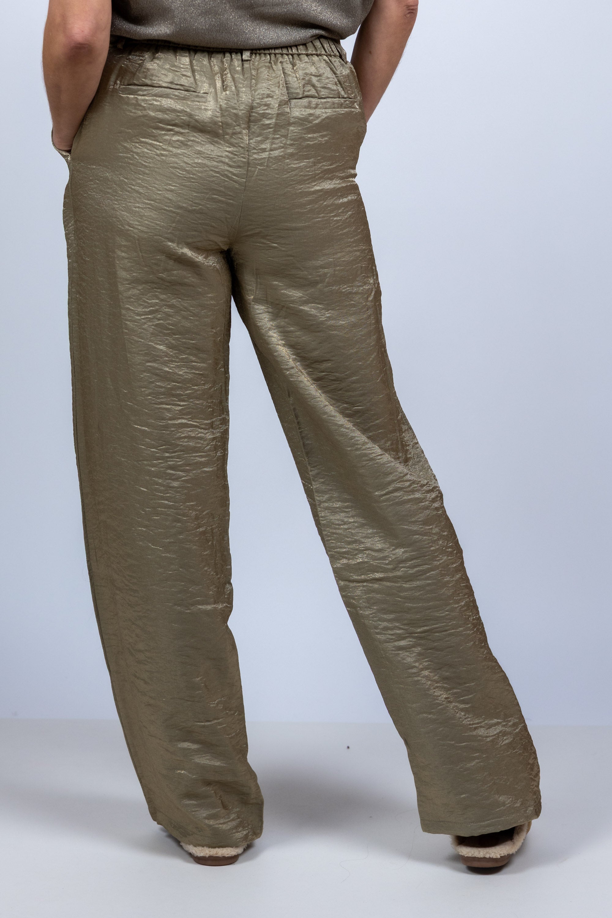 Wijde broek - Khaki