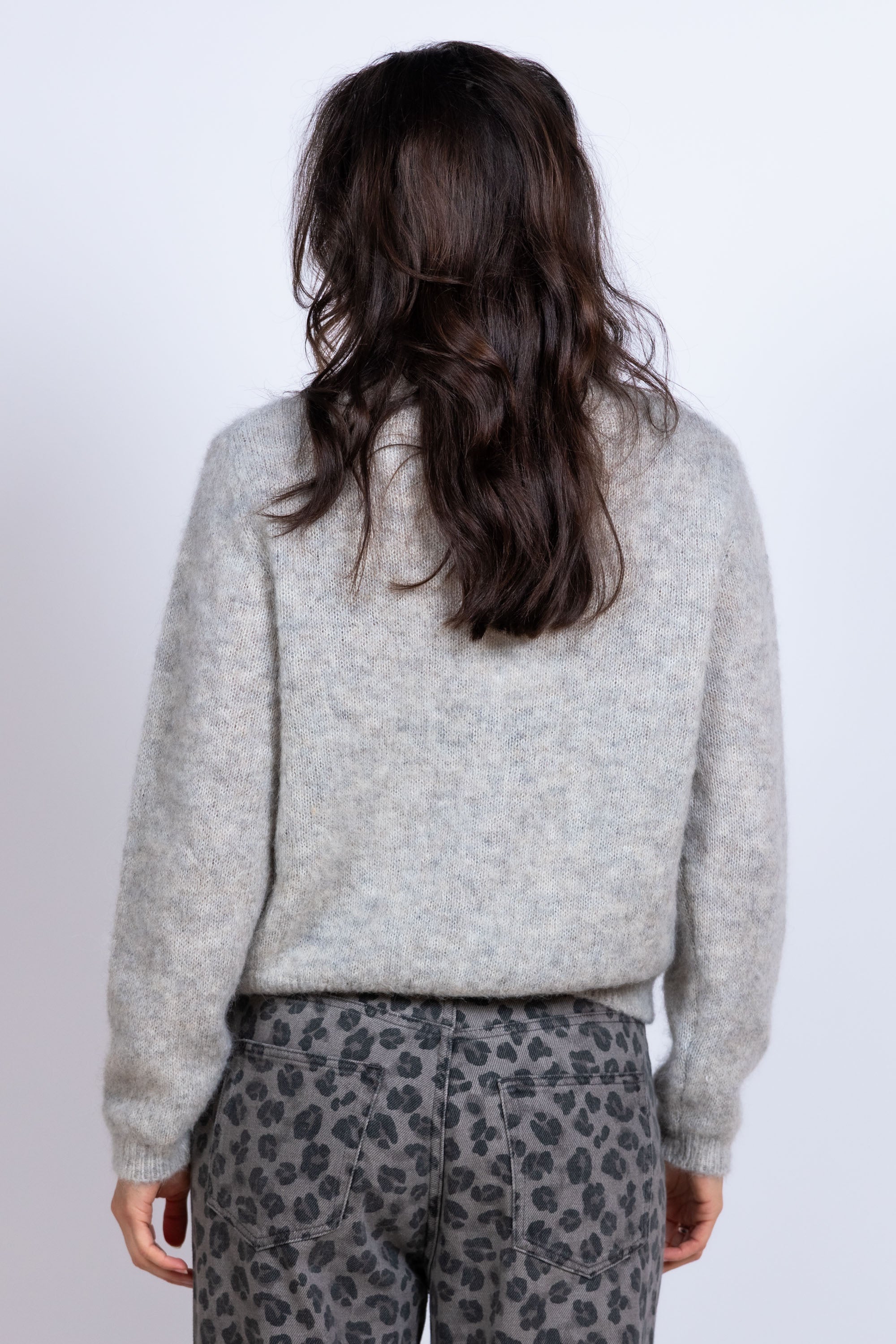 Vest met knopen - Lichtgrijs