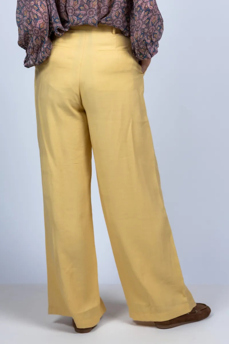 BA&SH BA&SH DEANA PANTS Wijde pantalon - Geel