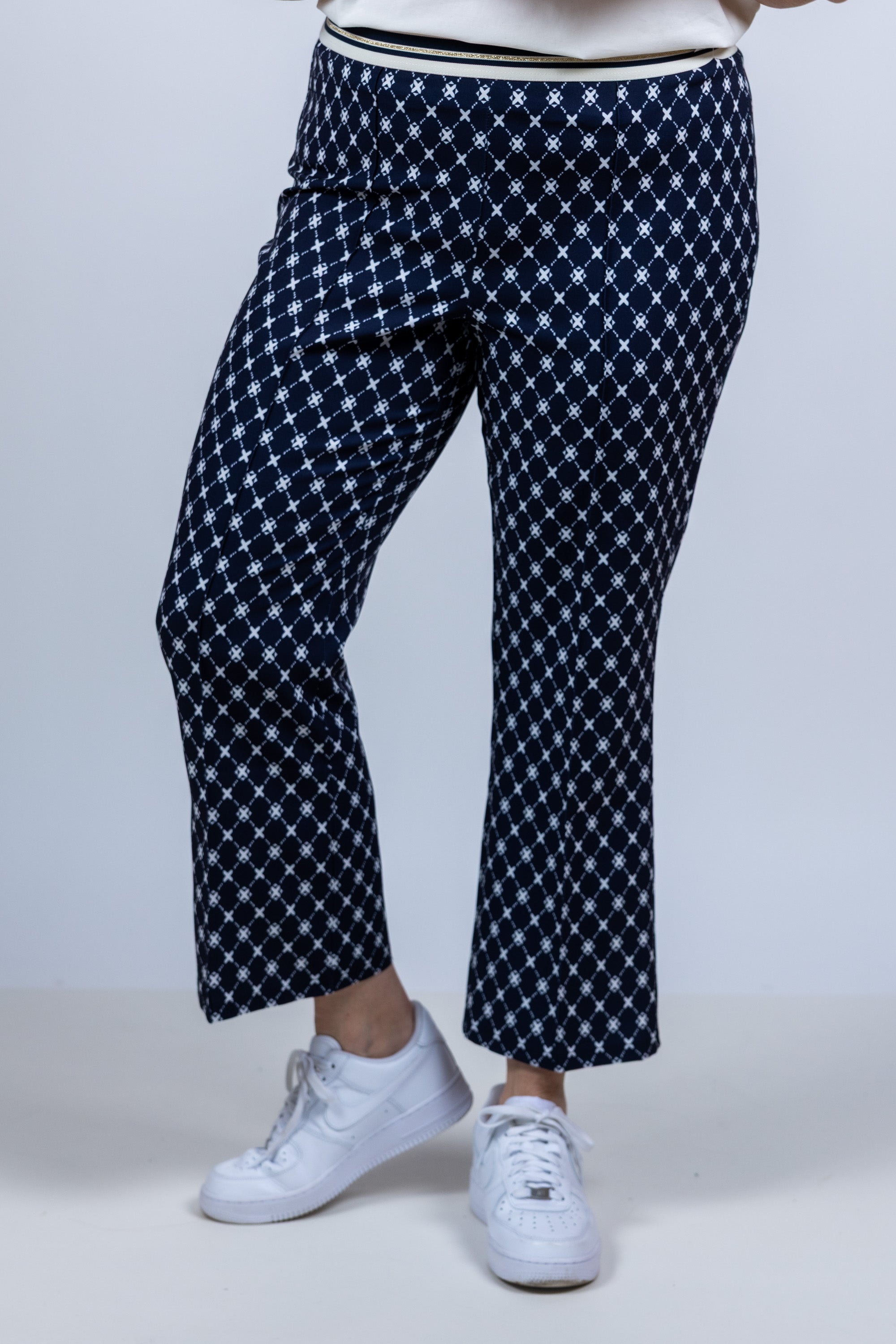 Broek met print - Marine