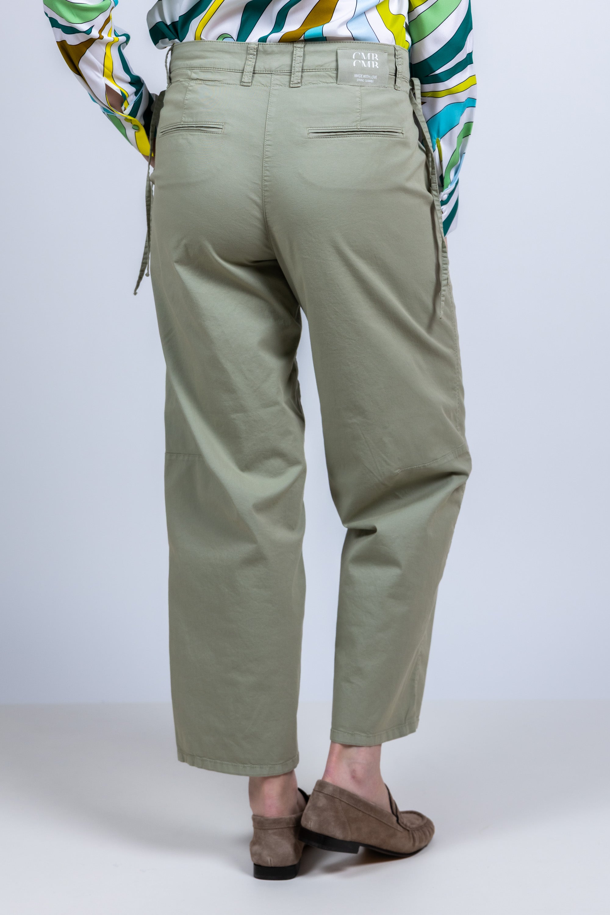 Broek met rechte pijpen - Khaki