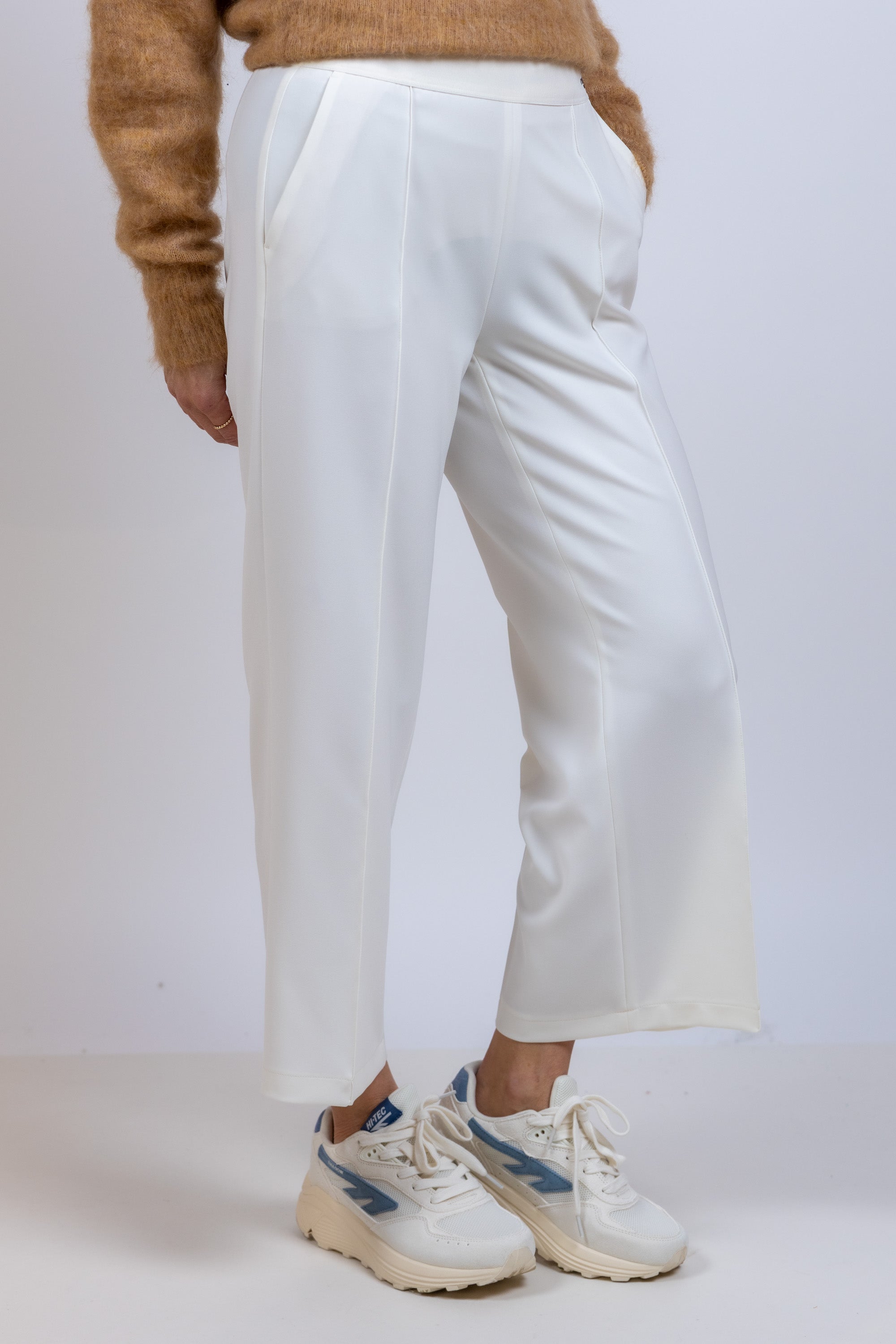 Wijde pantalon - Ecru